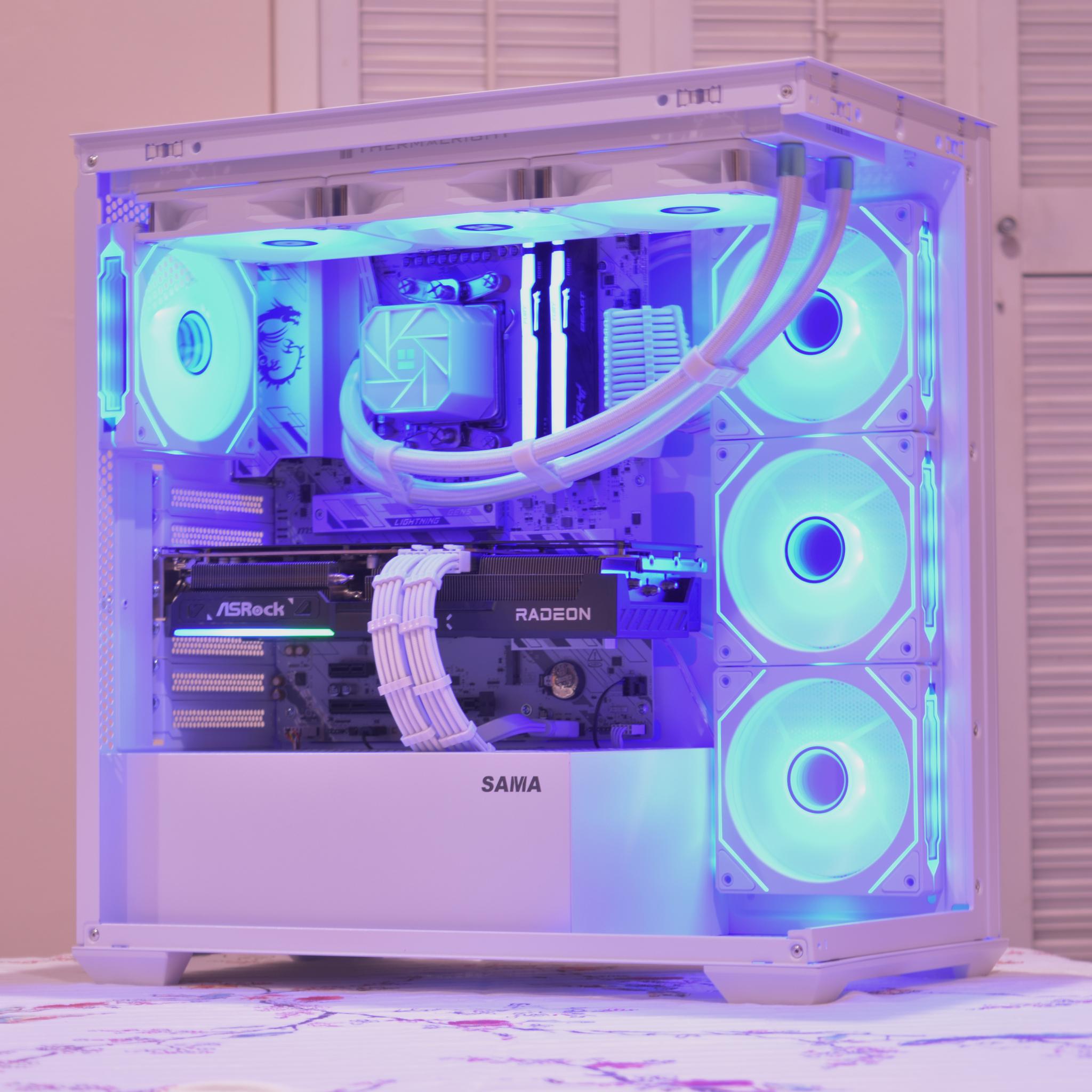 🚀Performance Gamer🚀 Ryzen 7 7800X3D | AMD RX 9070 16GB | 32GB DDR5 | 1TB nVME SSD | White RGB+Wifi