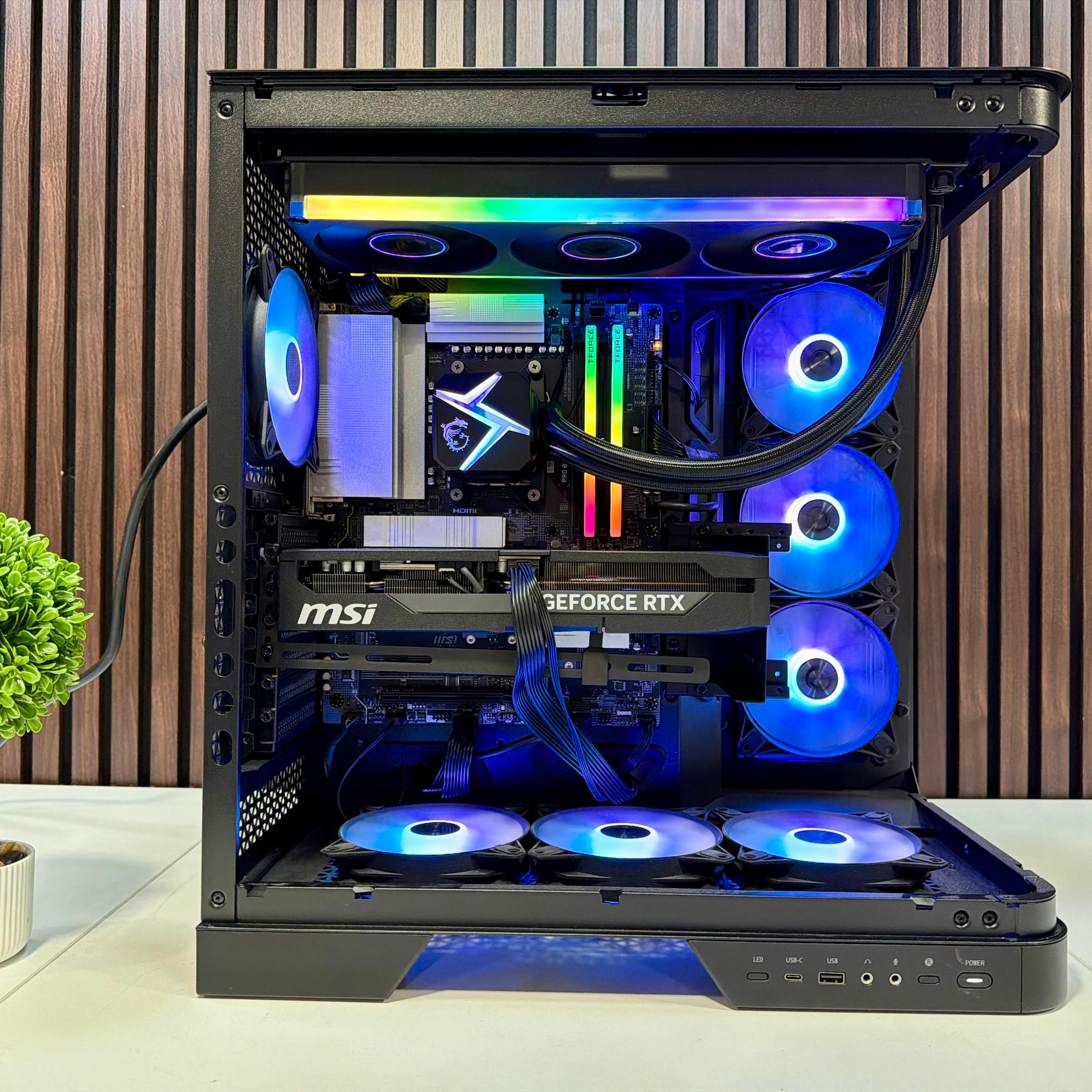 MSI Vision ZS 9NVV-1275US RTX 5080 | Ryzen 9800X3D | 64GB DDR5 | 2TB M.2 | 850 Watt Gold PSU | AIO
