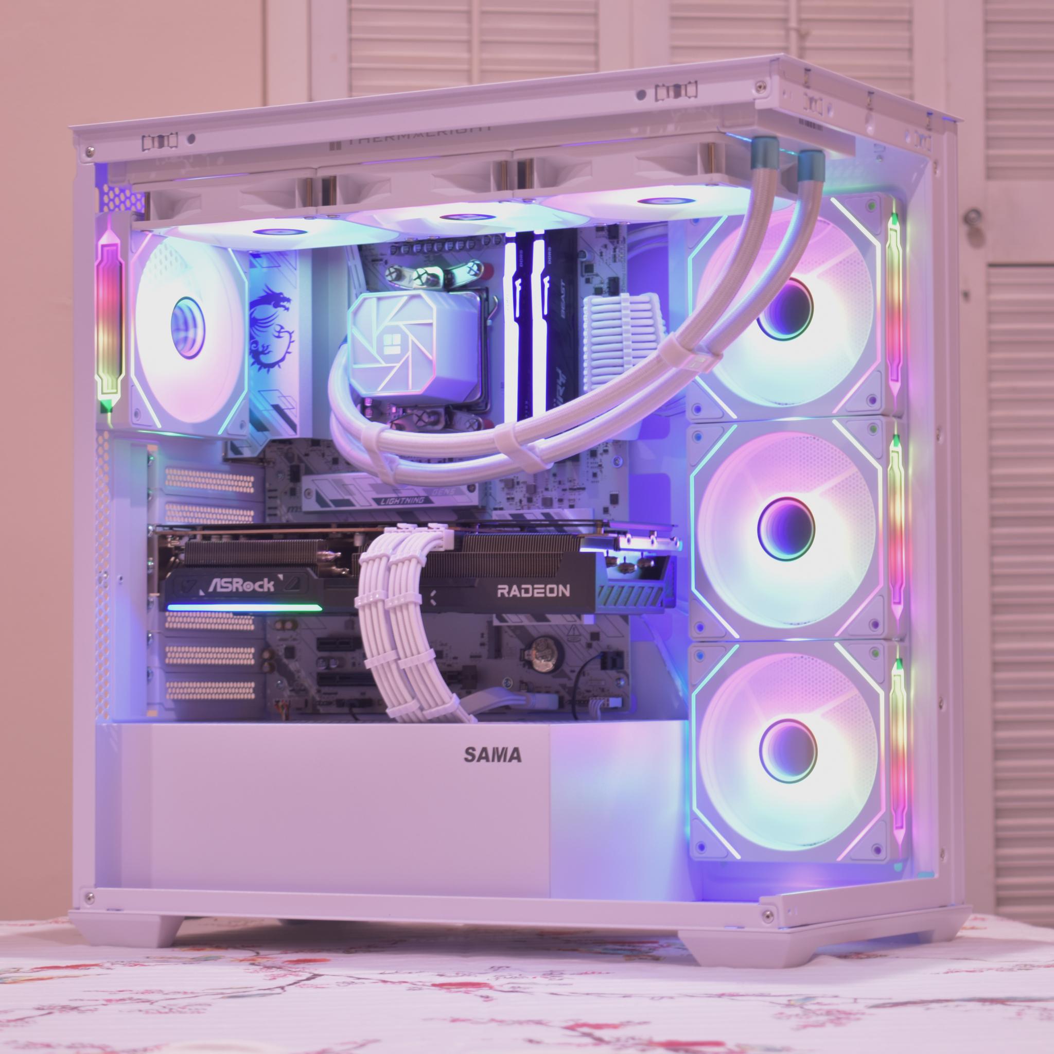 🚀Performance Gamer🚀 Ryzen 7 7800X3D | AMD RX 9070 16GB | 32GB DDR5 | 1TB nVME SSD | White RGB+Wifi