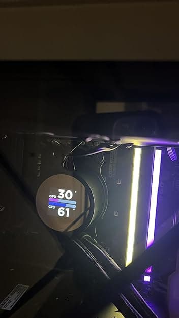 NZXT Kraken 240 - RL-KN-240-B1 - 240mm AIO CPU Liquid Cooler - Customizable 1.54" Square LCD