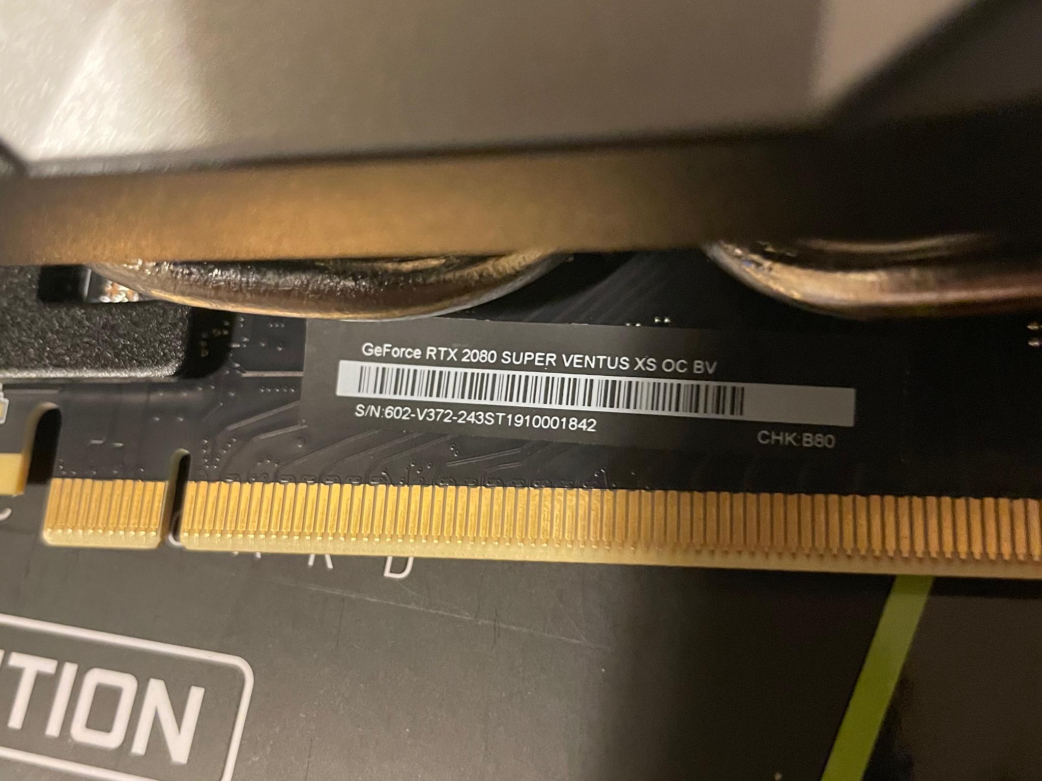 Msi rtx 2080 super Ventus oc edition