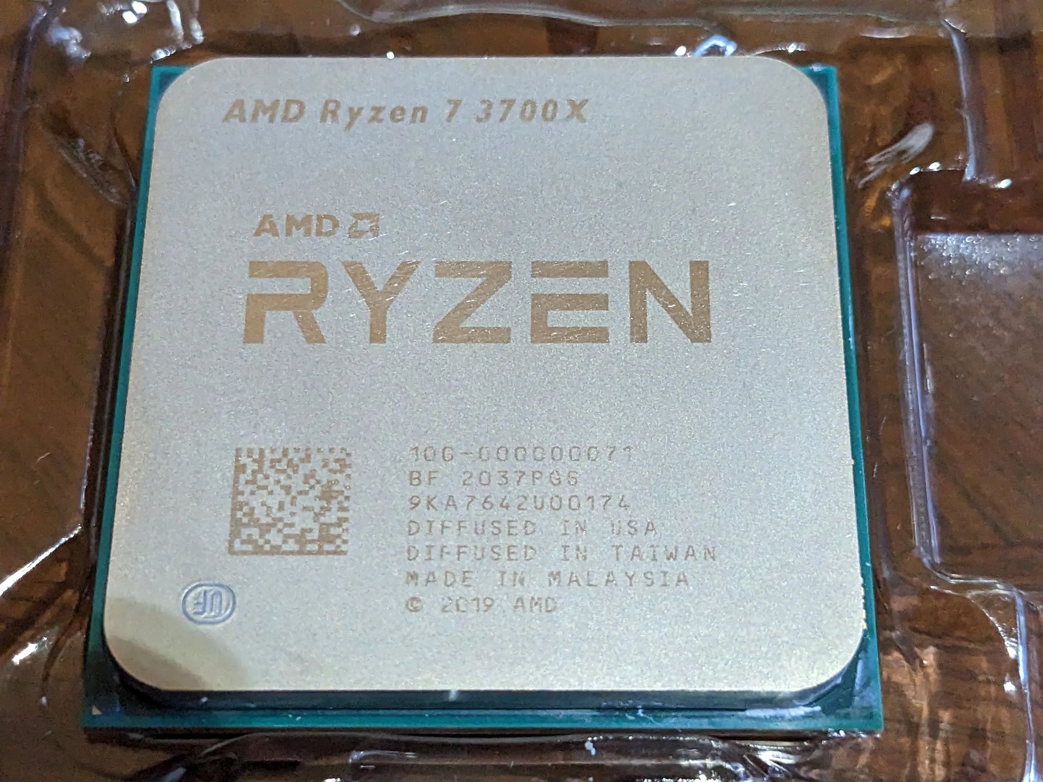 AMD Ryzen 7 3700X 3.6 GHz 8-Core Processor, 2 Years Used, Good Condition (CPU Only)
