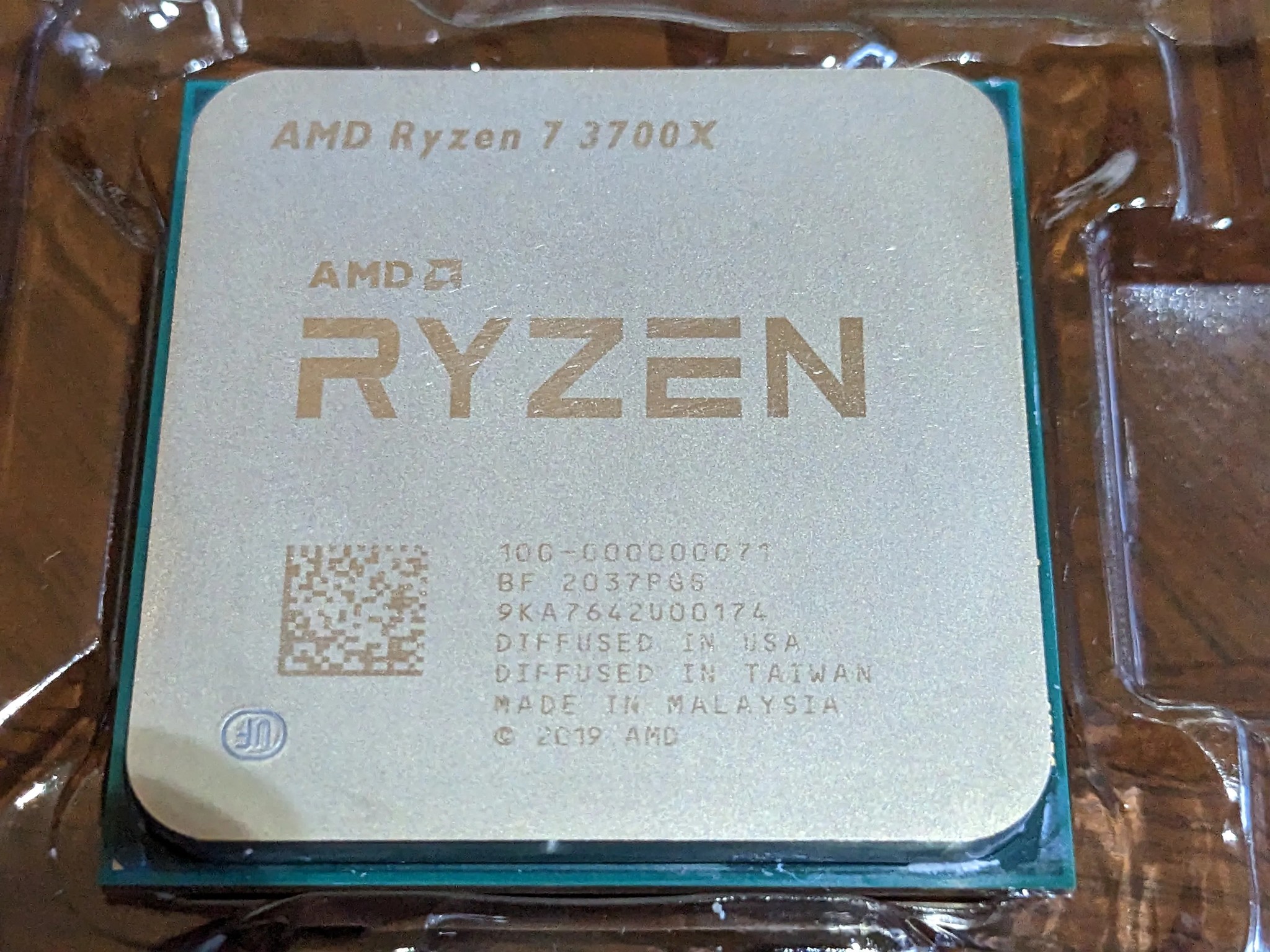 AMD Ryzen 7 3700X 3.6 GHz 8-Core Processor, 2 Years Used, Good Condition (CPU Only)