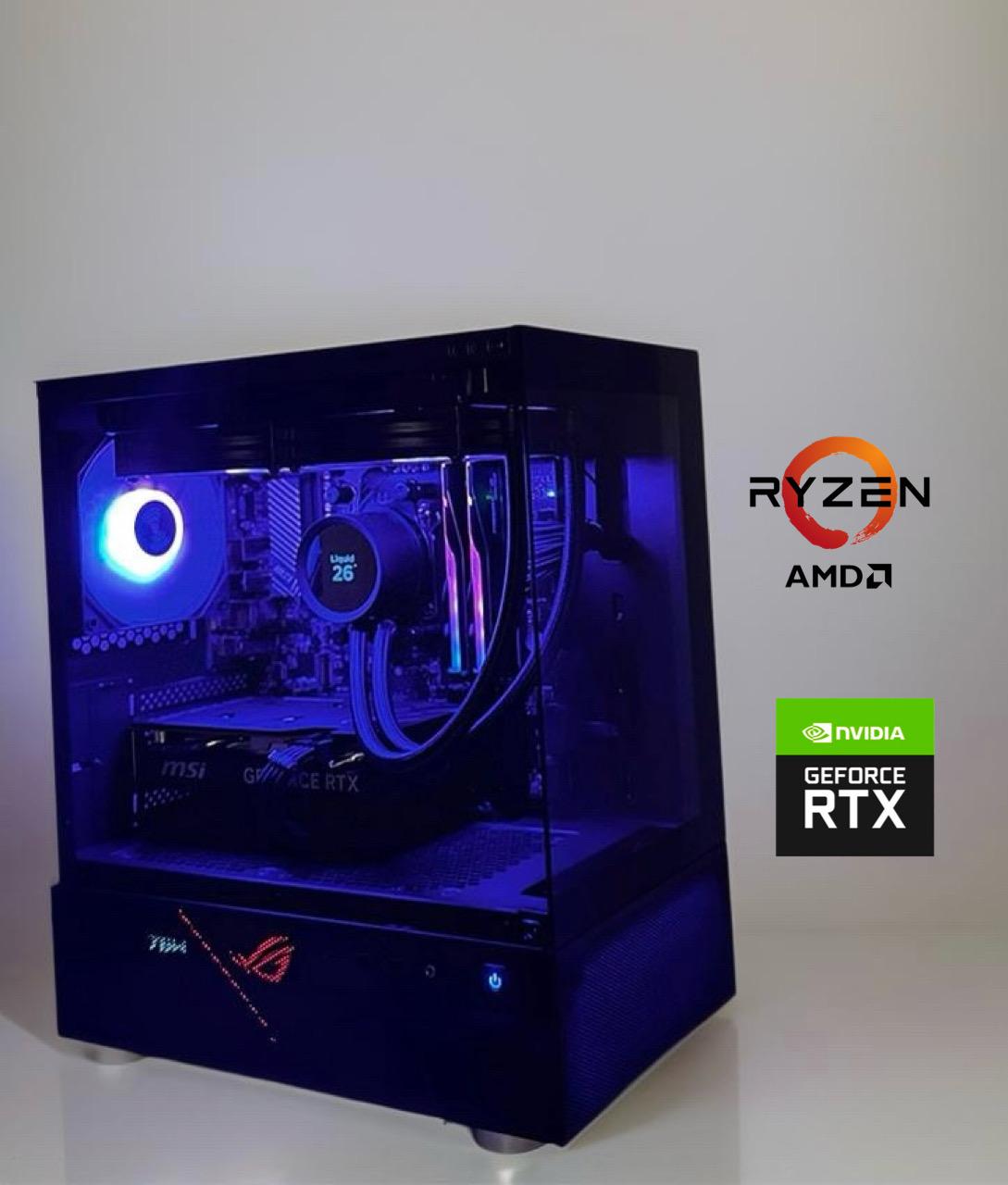 🏴AM5 DARK KNIGHT🏴 | RYZEN 7600X | NVIDIA RTX 4060 |32GB DDR5 | 1TB SSD | WIFI/BT | WIN 11