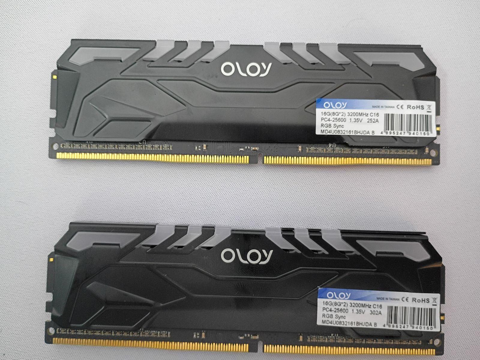 Oloy ARGB ddr4 ram 16Gb (2x8) 3200Mhz cl 16