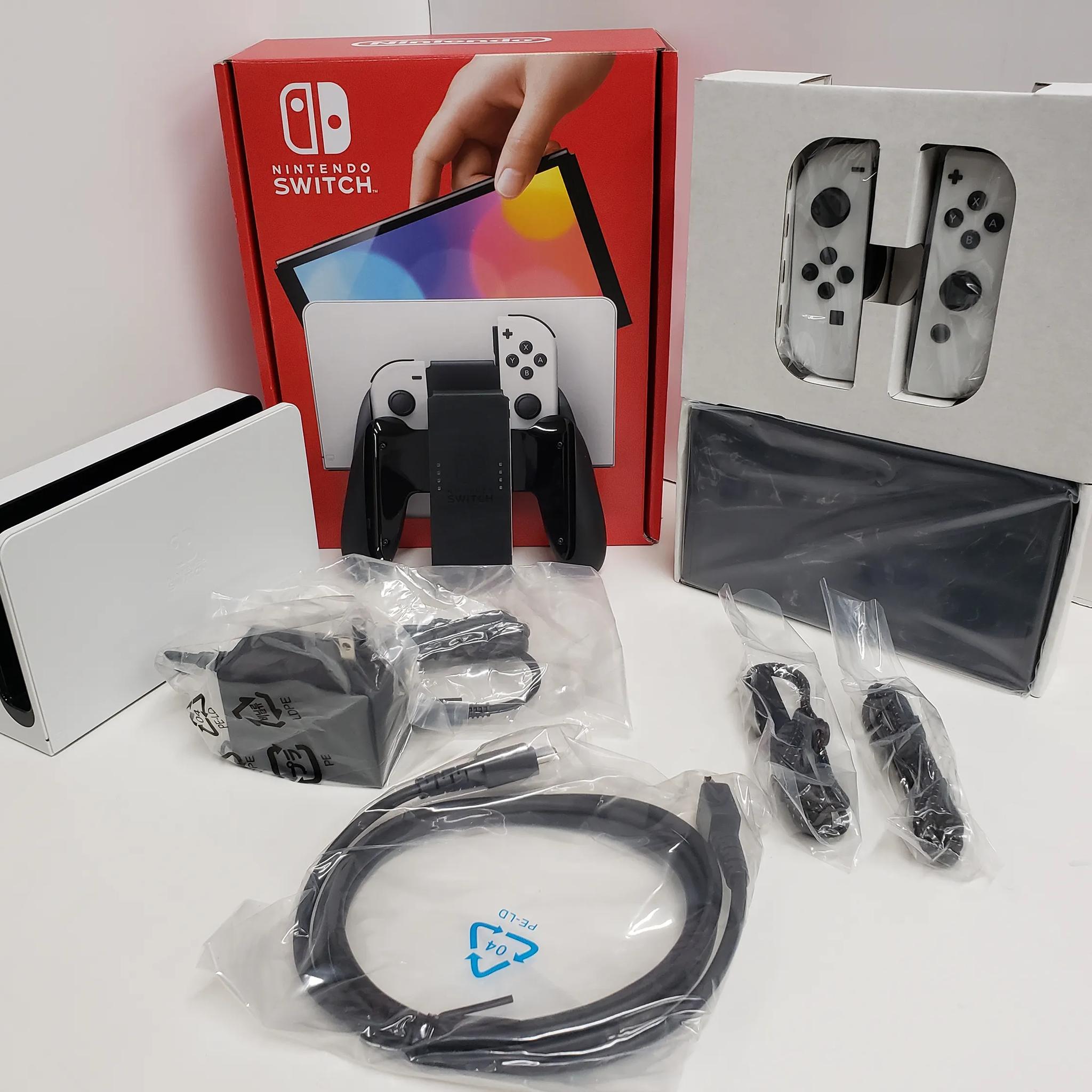 Nintendo Switch OLED Model w/ White Joy-Controllers