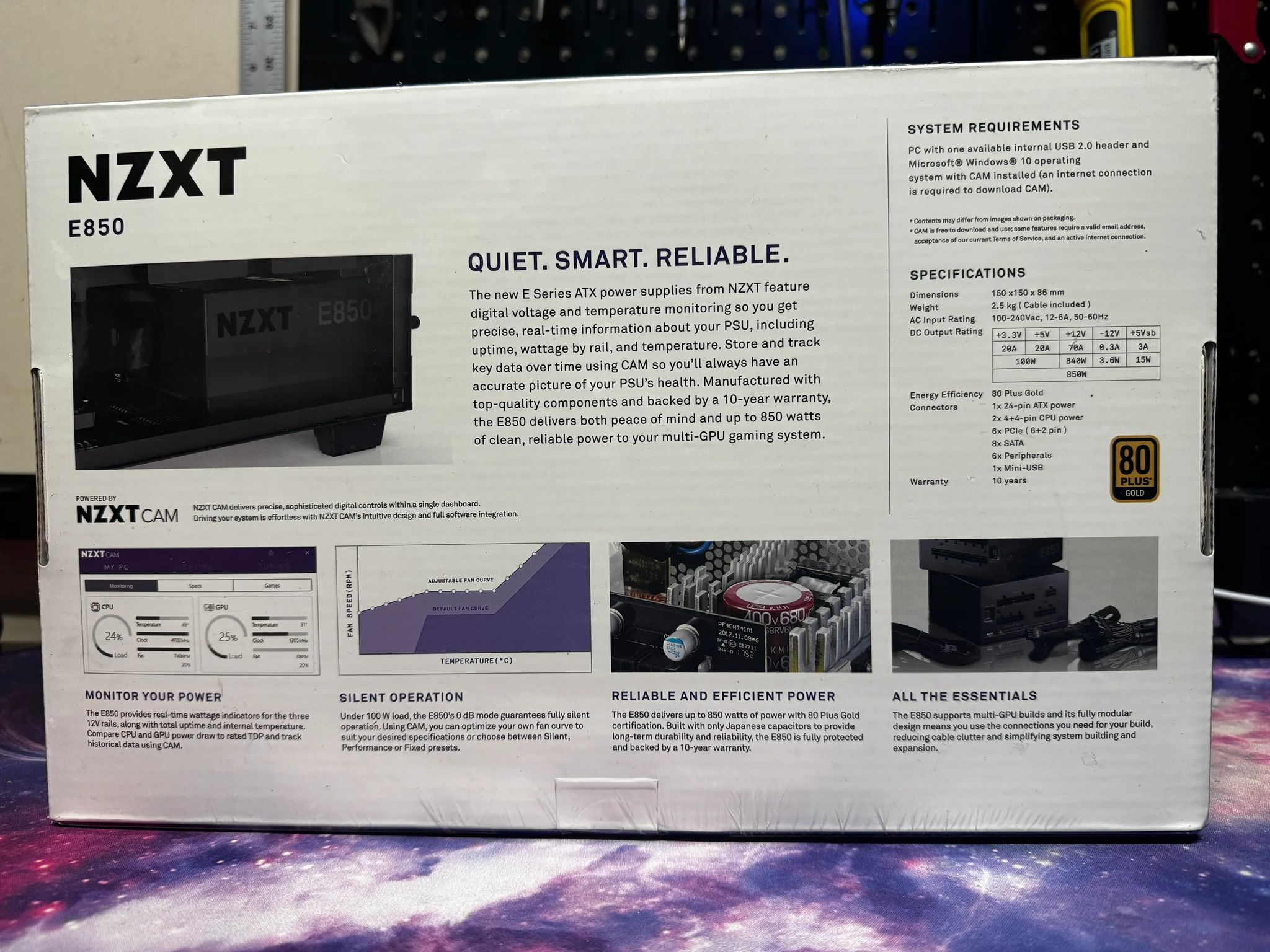 [NZXT E850] - 850 Watt 80+ Gold Fully Modular ATX PSU