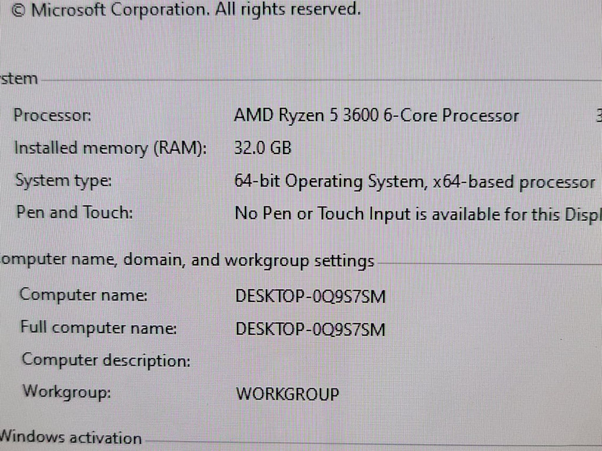 Build 3657 ( Ryzen 5 3600 5700XT)