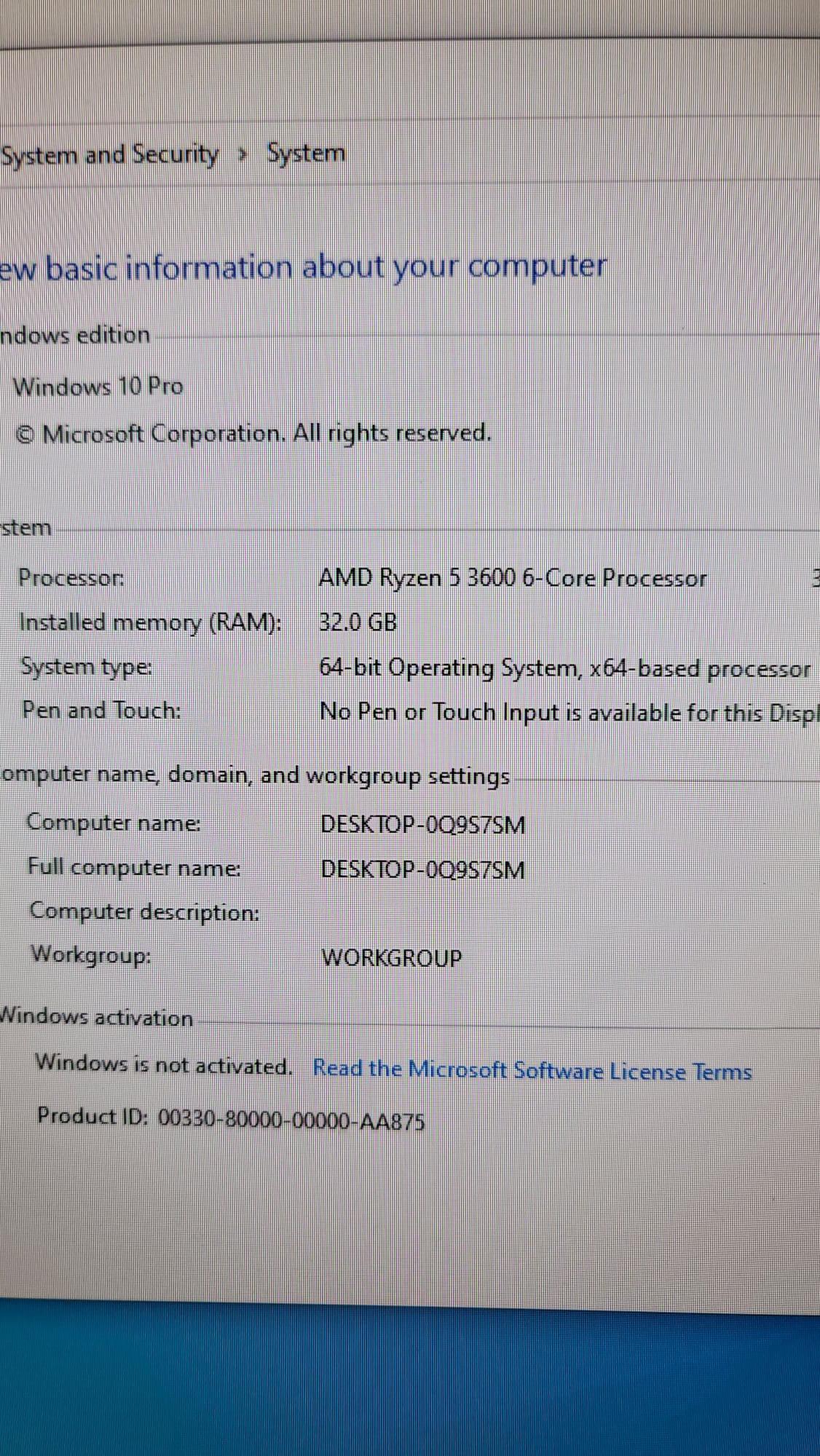 Build 3657 ( Ryzen 5 3600 5700XT)
