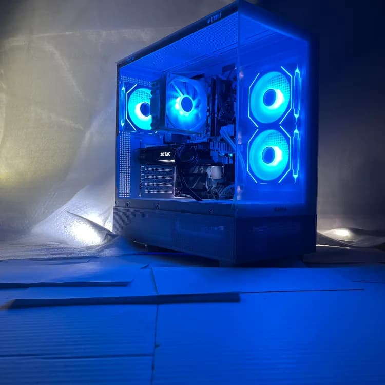 CUSTOM WHITE GAMING PC! (RYZEN 5 5500+NVIDIA GTX 1070) 100FPS BLACKOPS 6 FORTNITE VALORANT