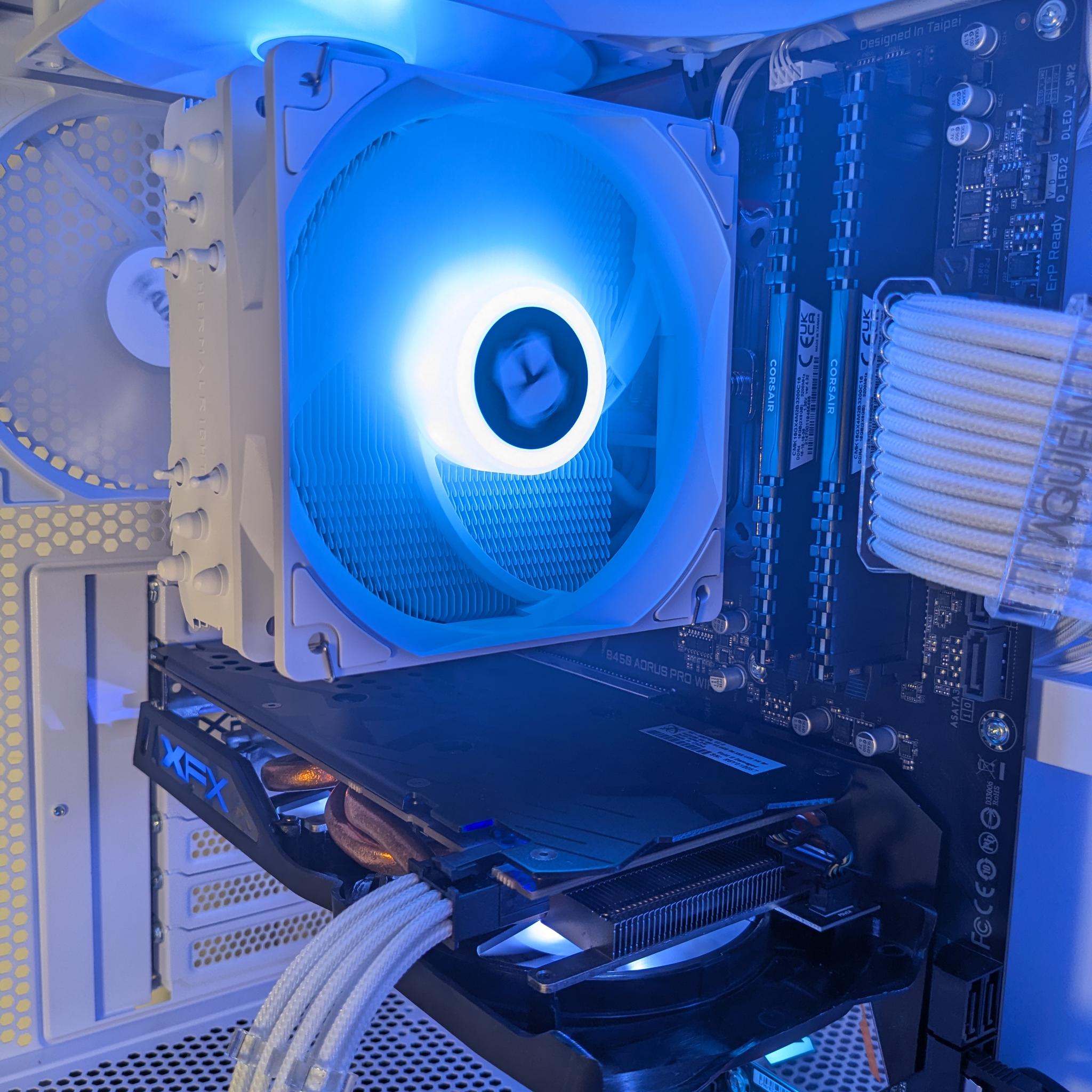 White RGB Gaming PC | 16GB RAM | WiFi | Ready to Play Fortnite, Minecraft, Valorant