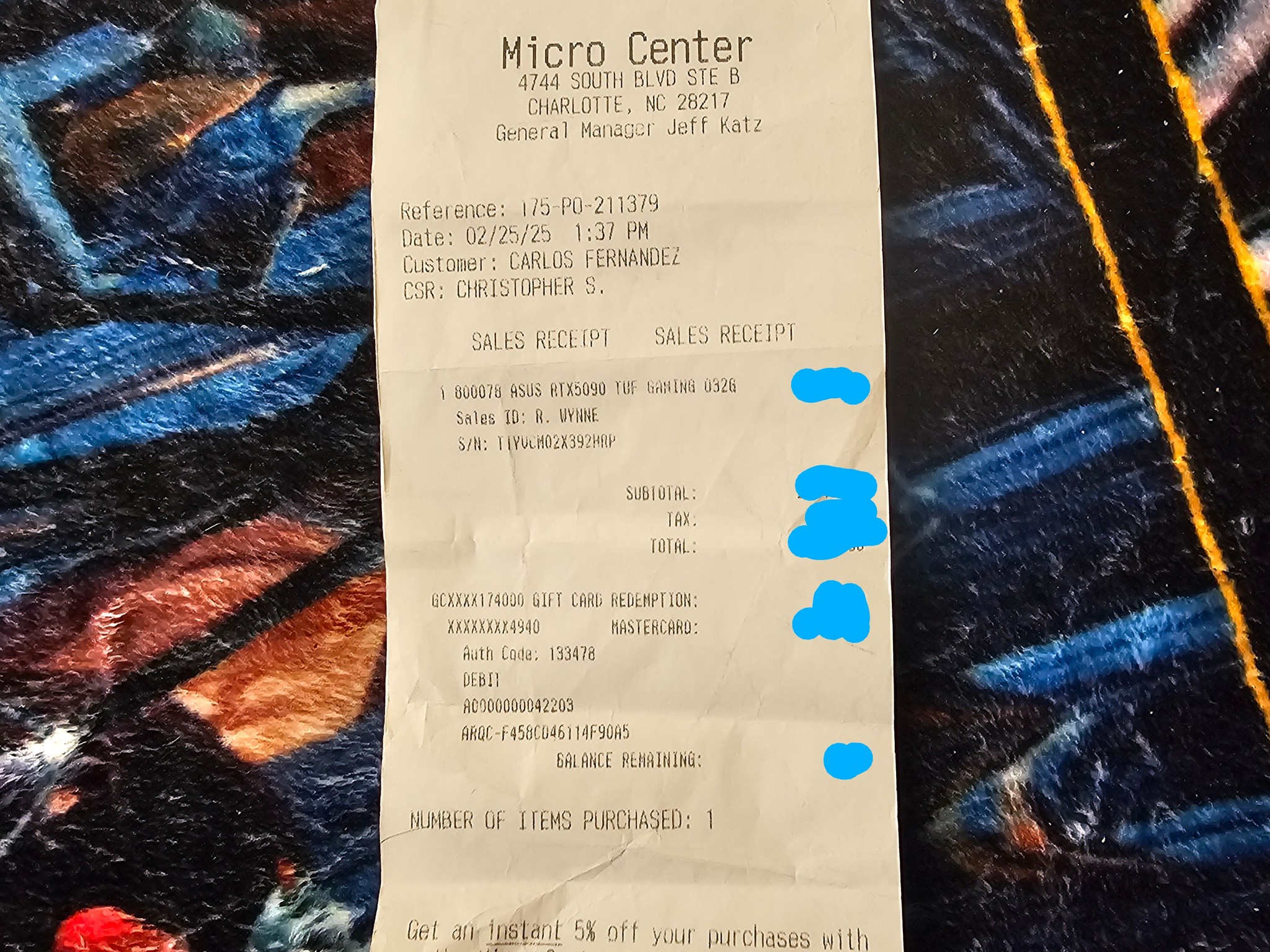 Tuff OC RTX 5090