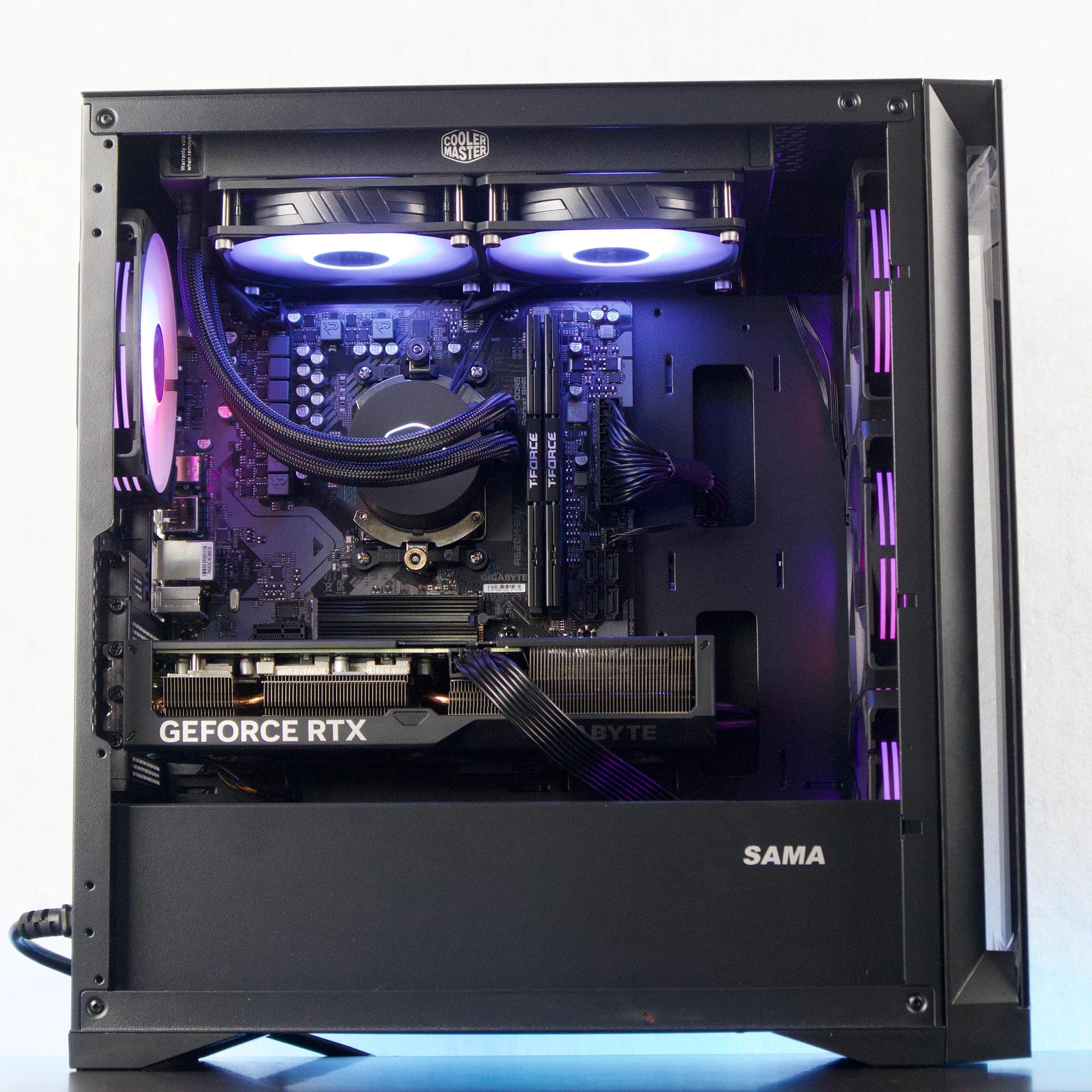 🌩️ 💙🖤💜 Gaming PC | RTX 4070 🟣 Ryzen 5 7500F ⚫ 32GB RAM 🔵 1TB NVMe 🌩️
