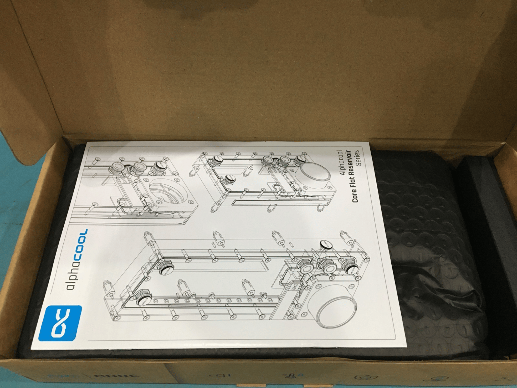Alphacool Core Flat Reservoir 240 Left for VPP/05 15485 - Open Box