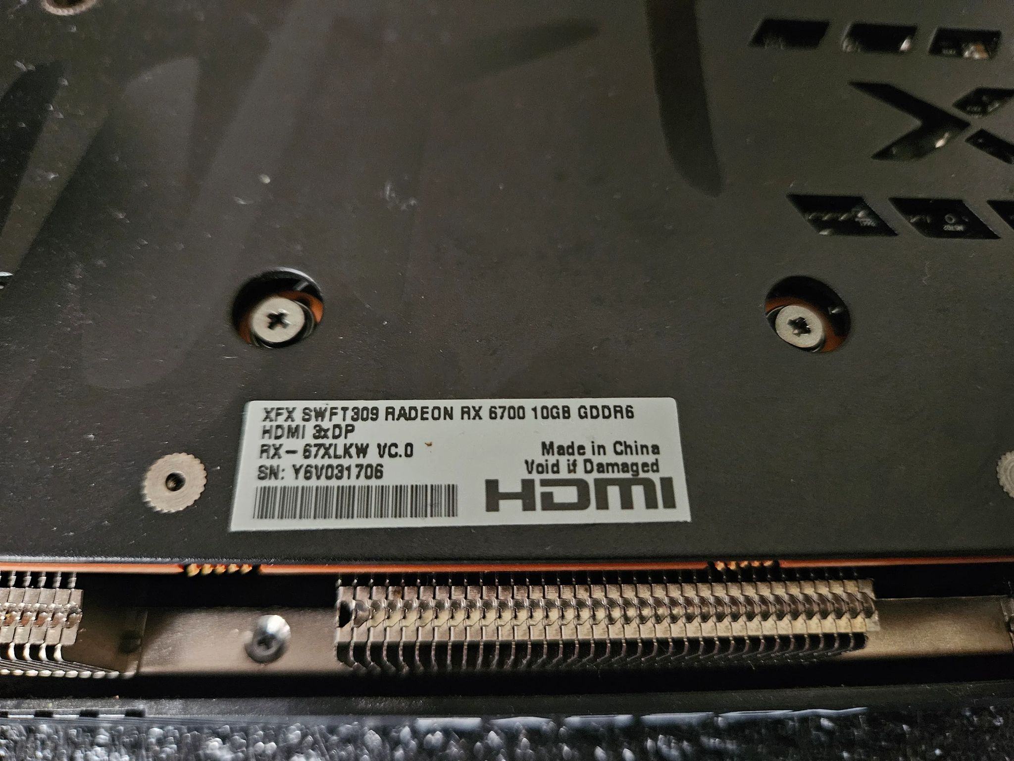 XFX Swft 309 Radeon RX6700 10GB