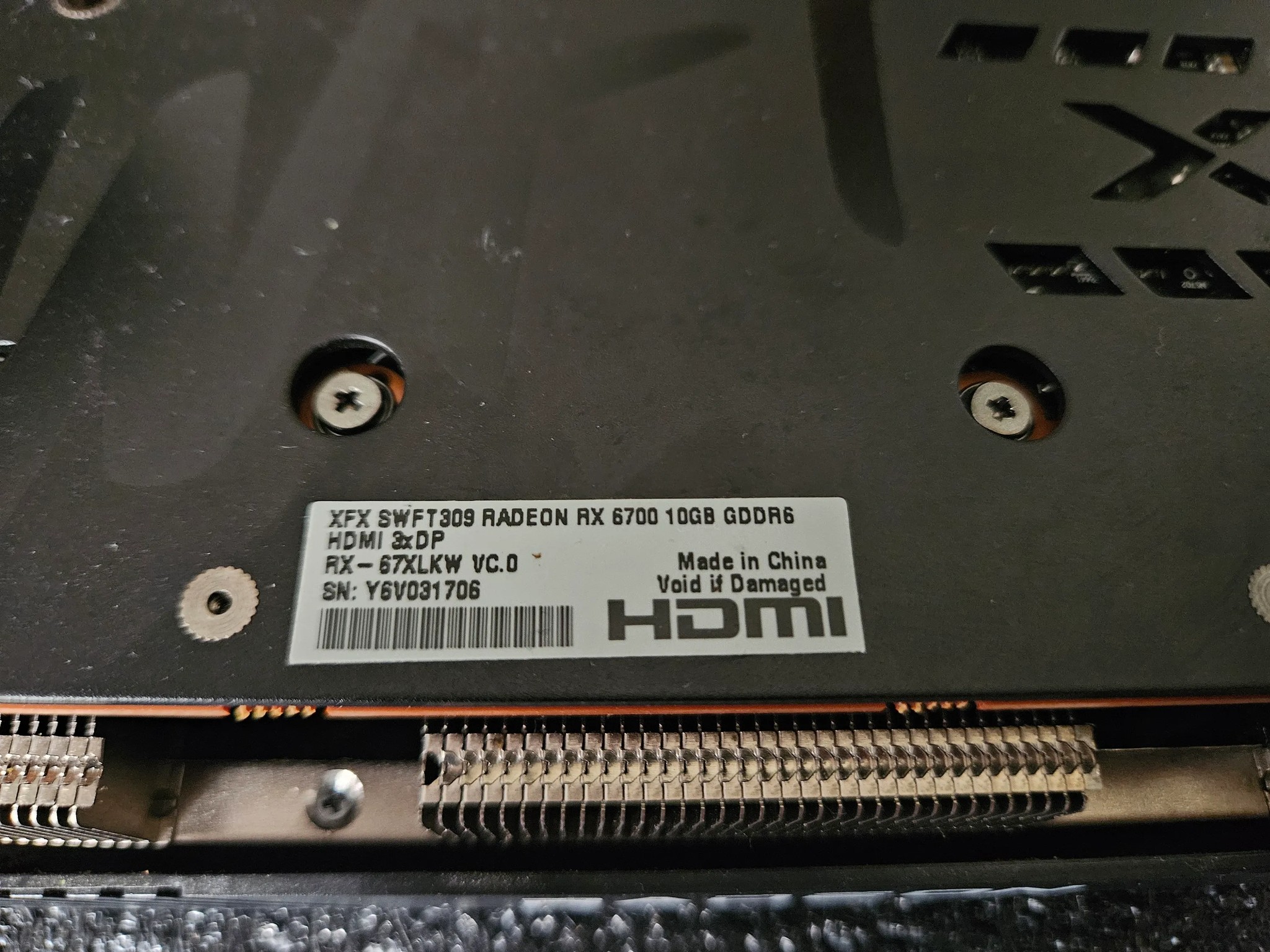XFX Swft 309 Radeon RX6700 10GB