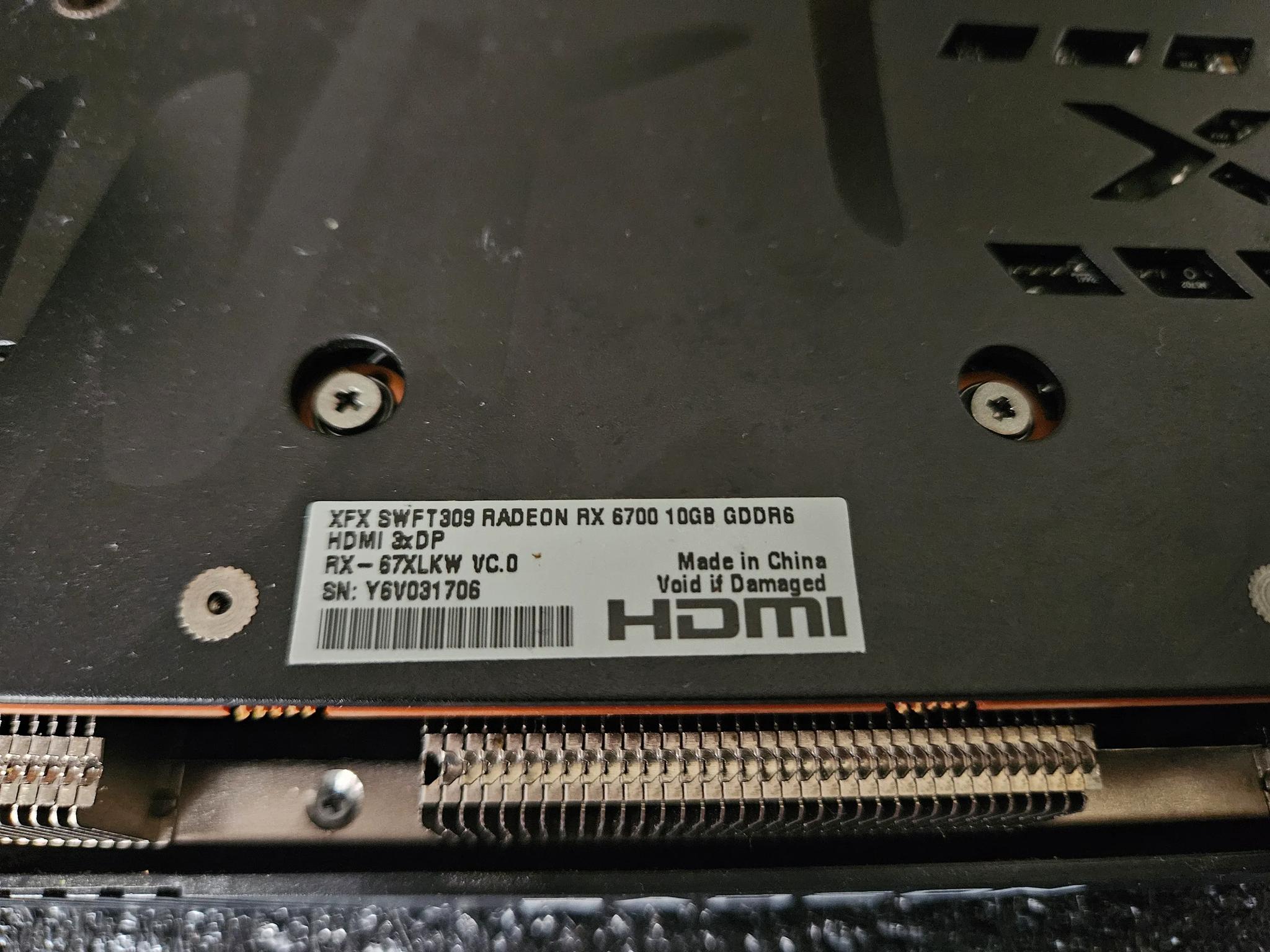 XFX Swft 309 Radeon RX6700 10GB
