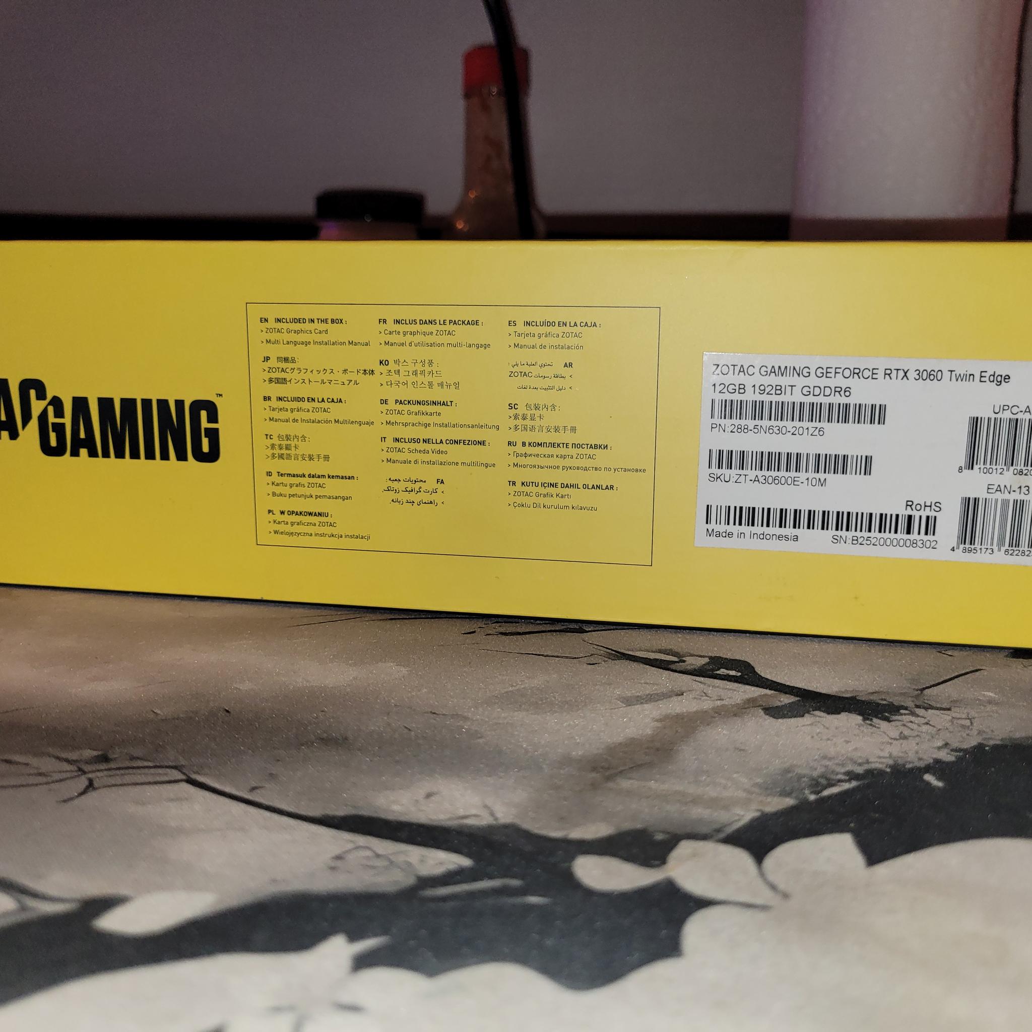 ZOTAC GAMING Twin Edge GeForce RTX 3060 12GB