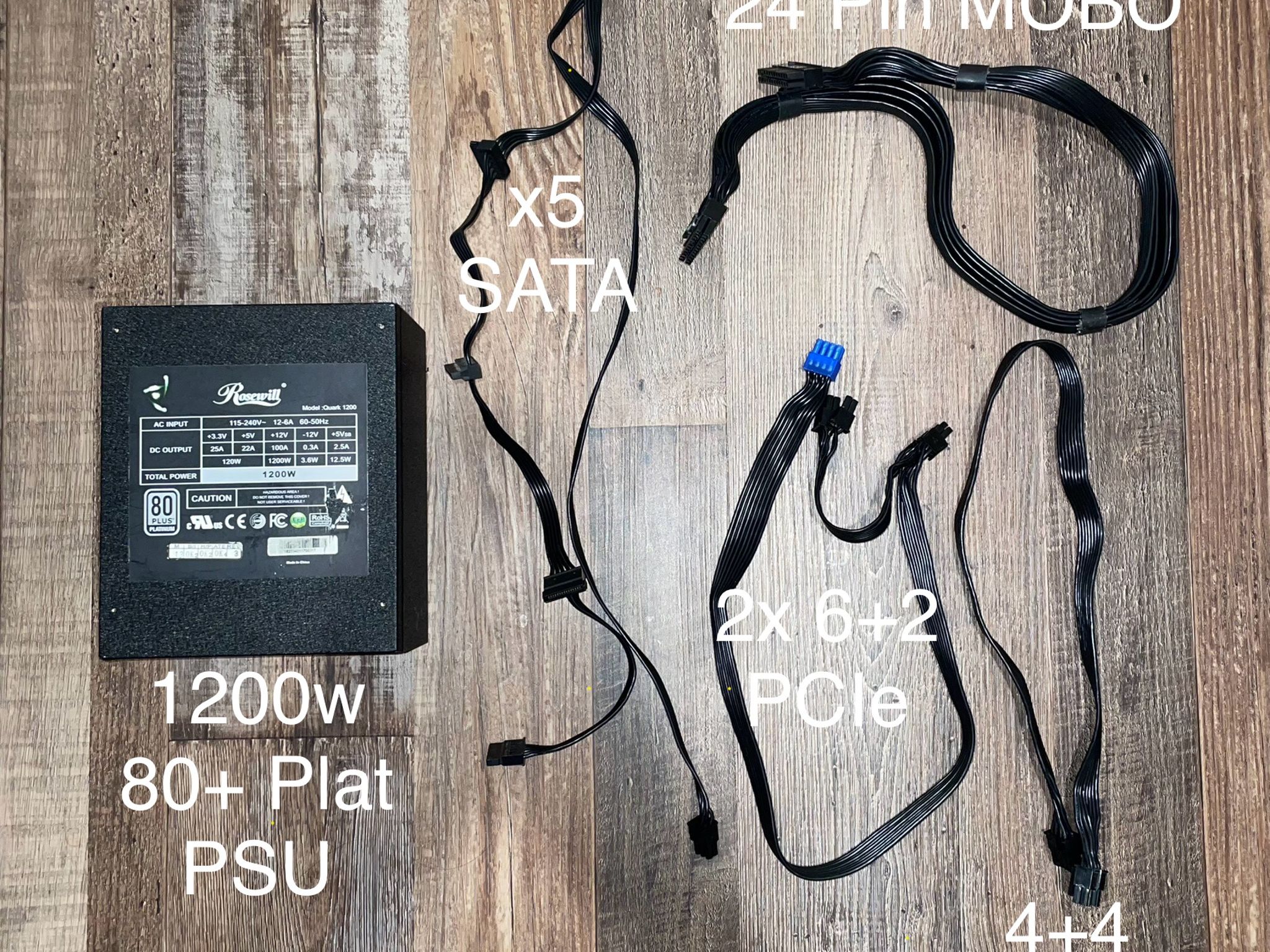 Rosewill Quark 1200w 80+ Platinum Modular PSU (READ DESCRIPTION!!)