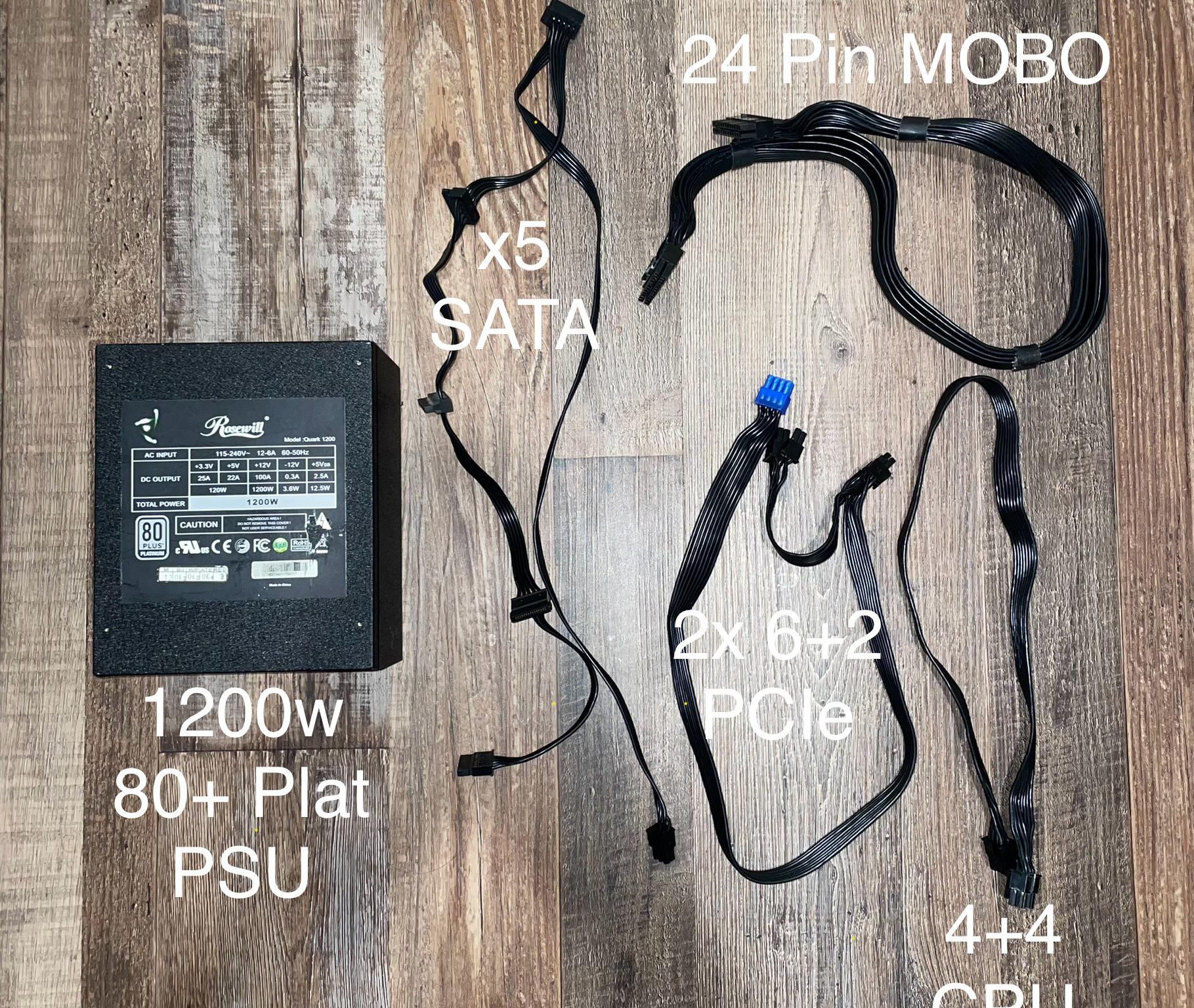 Rosewill Quark 1200w 80+ Platinum Modular PSU (READ DESCRIPTION!!)