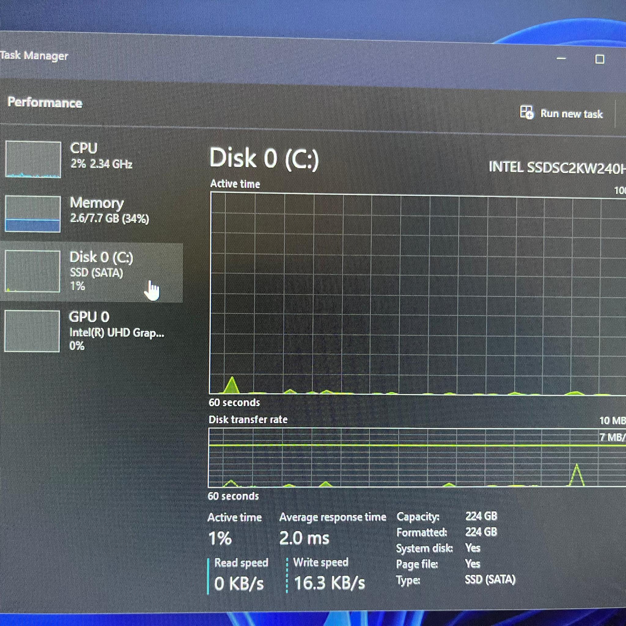 Intel NUC, Windows 11 Pro, 4 cores @ 1.5GHz, 8GB RAM, 220GB SSD (Monitor & Keyboard NOT included)