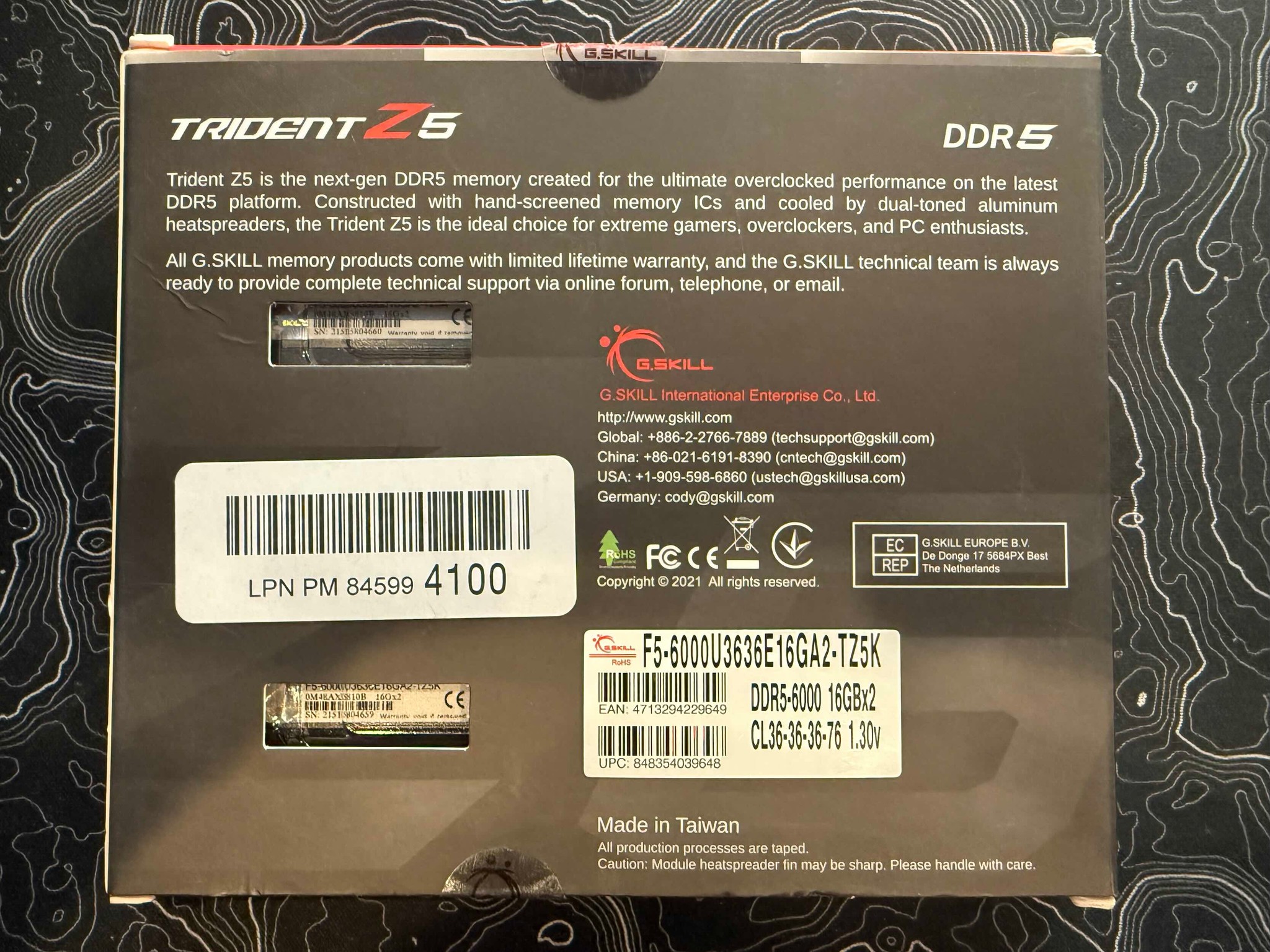 G.Skill Trident Z5 DDR5-6000 16GBx2