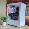 I5 9600k RX 6600 White and Black Gaming PC