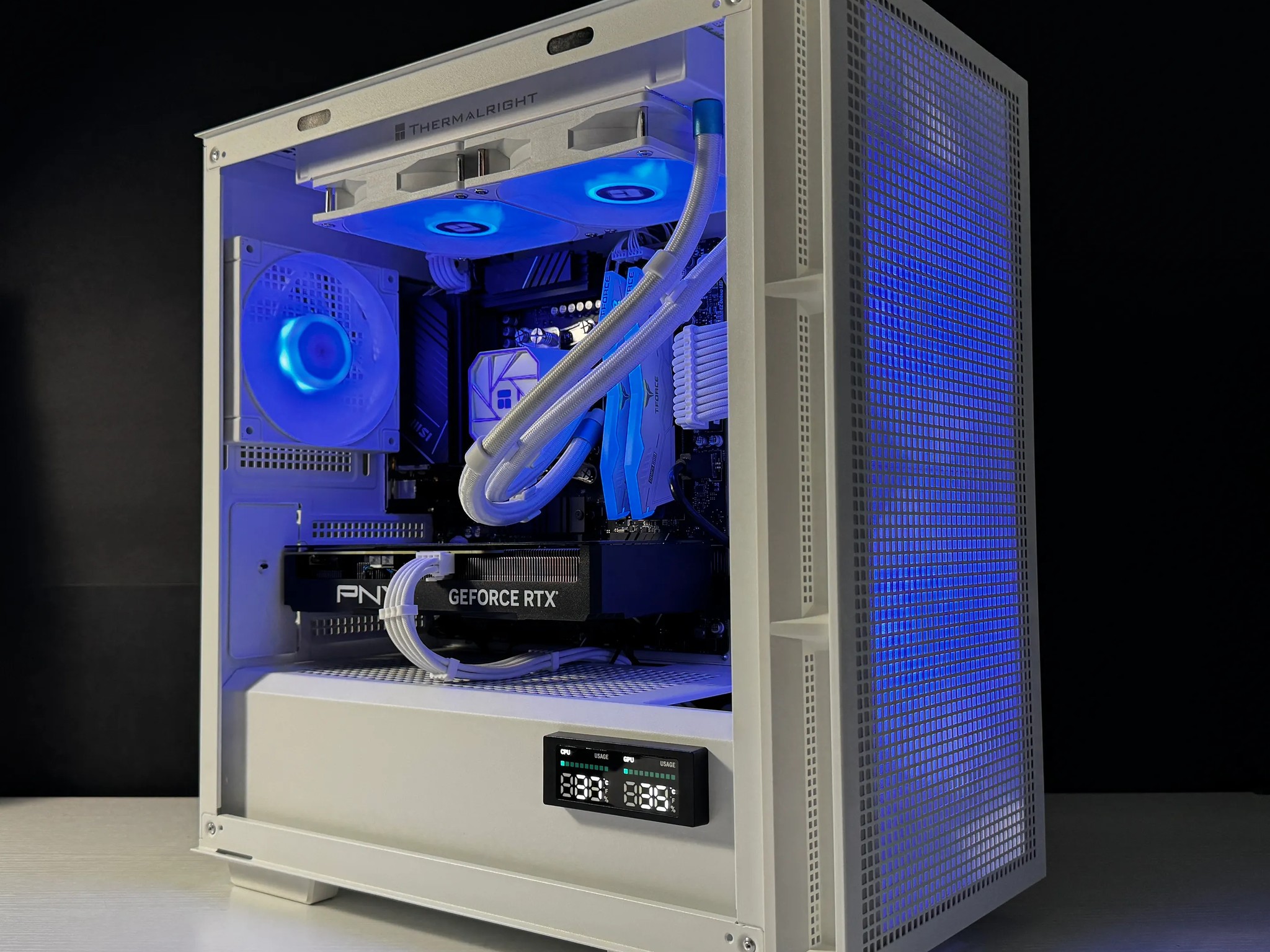 ⚫️SKY⚪️ Gaming PC | AMD Ryzen 5 7600x | 32GB DDR5 | RTX 4070 | 1TB m.2 SSD | Win10 PRO | Wi-Fi