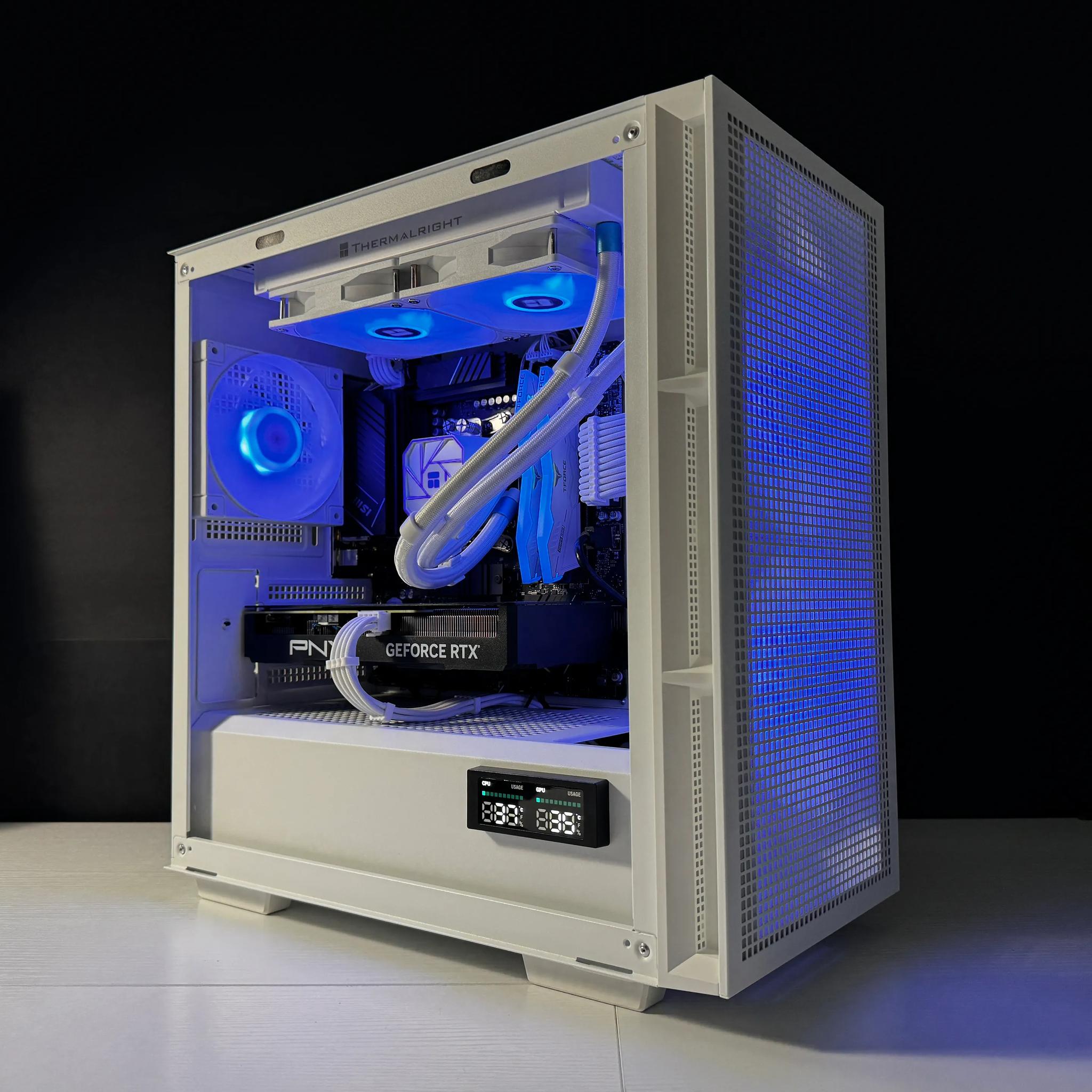 ⚫️SKY⚪️ Gaming PC | AMD Ryzen 5 7600x | 32GB DDR5 | RTX 4070 | 1TB m.2 SSD | Win10 PRO | Wi-Fi
