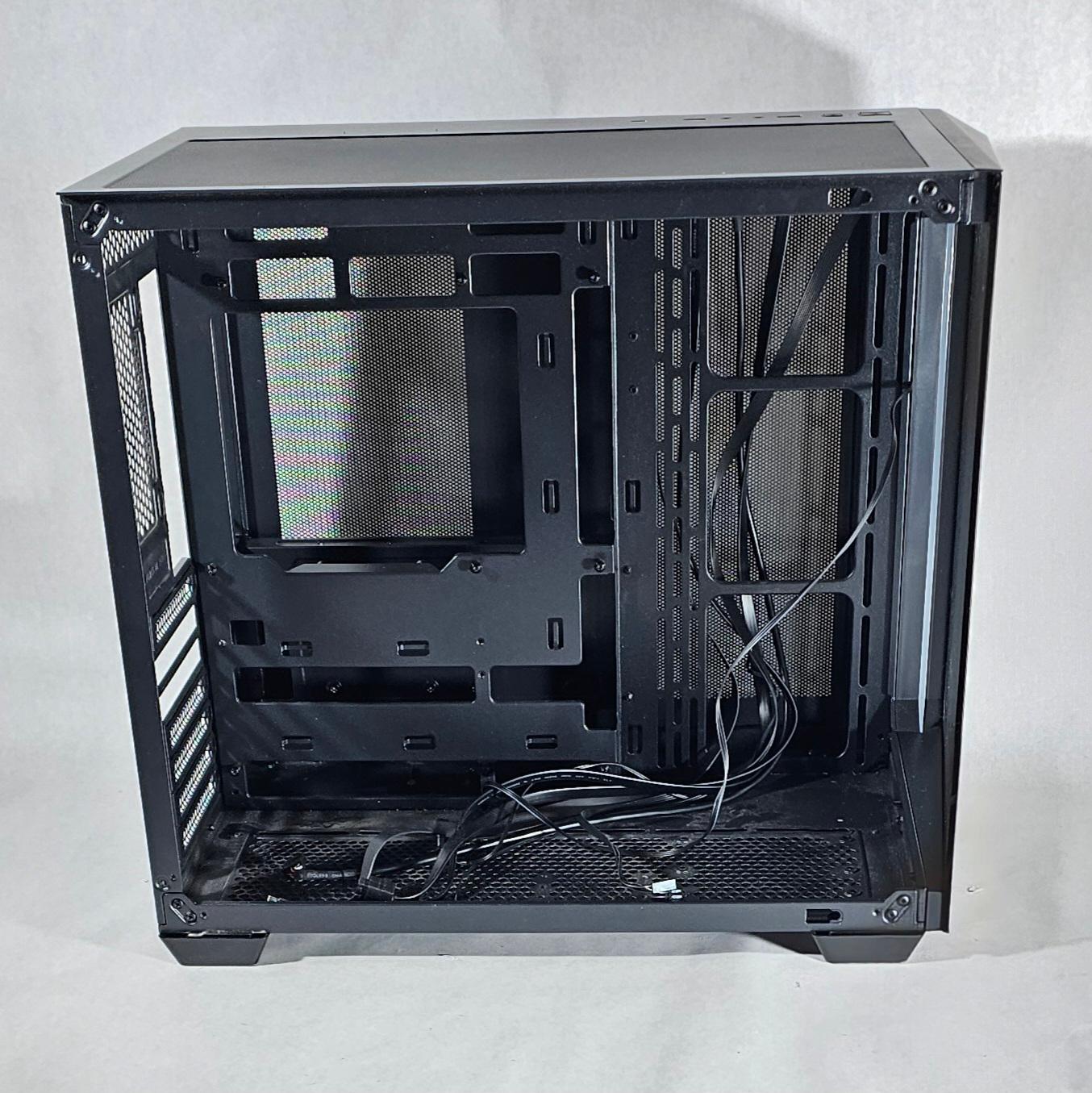 Black Corsair PC Case with Tempered Glass