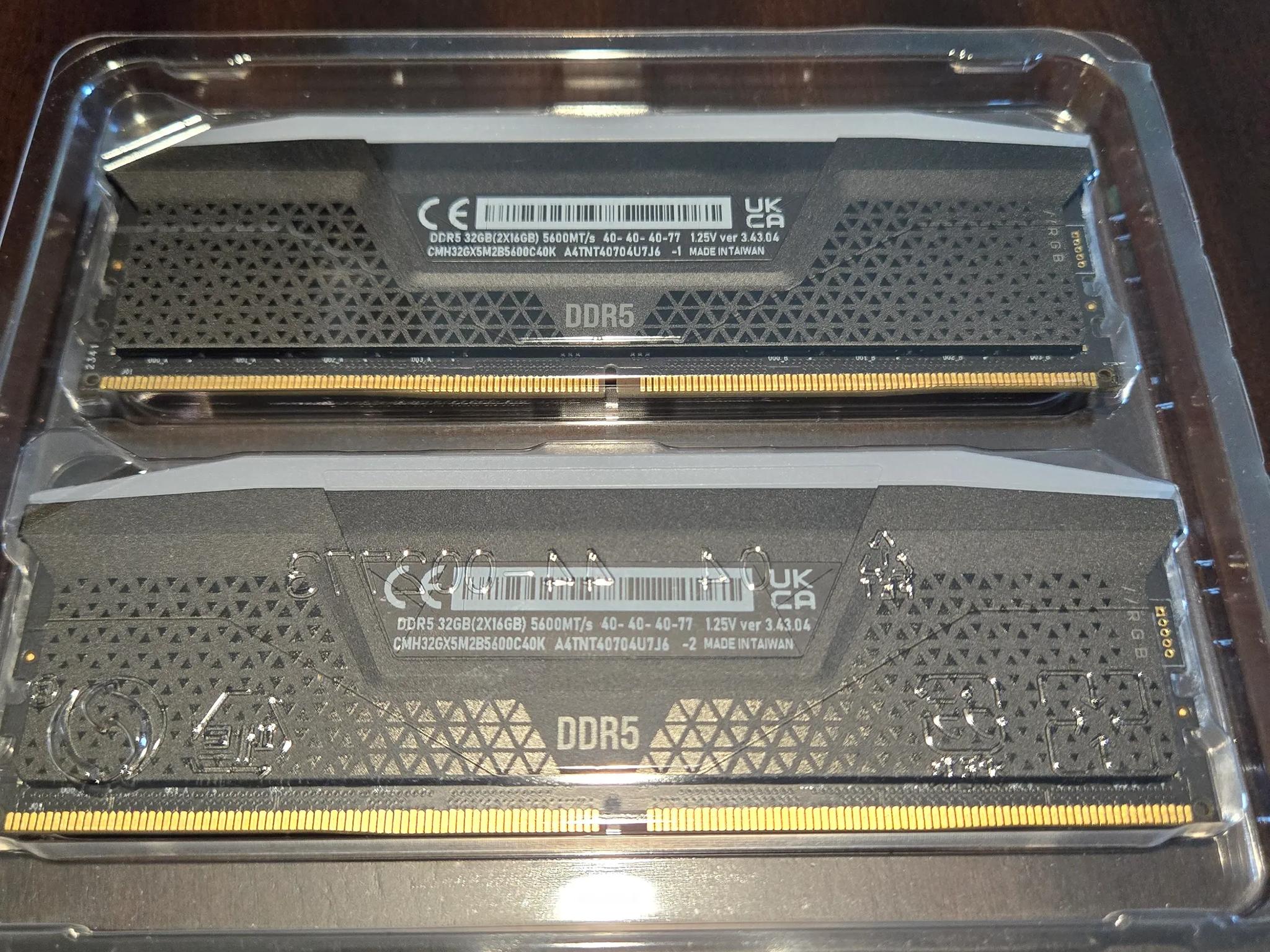 Corsair Vengeance RGB DDR5 32GB (16GBx2)