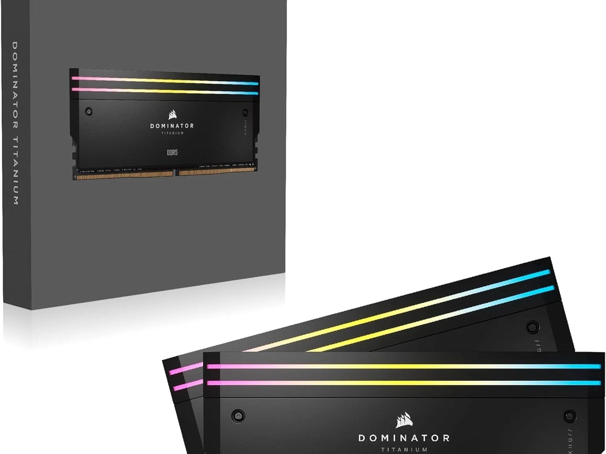 SELLING CORSAIR DOMINATOR TITANIUM 96GB (2 x 48GB) PC5-52800 (DDR5-6600) DIMM RGB Memory