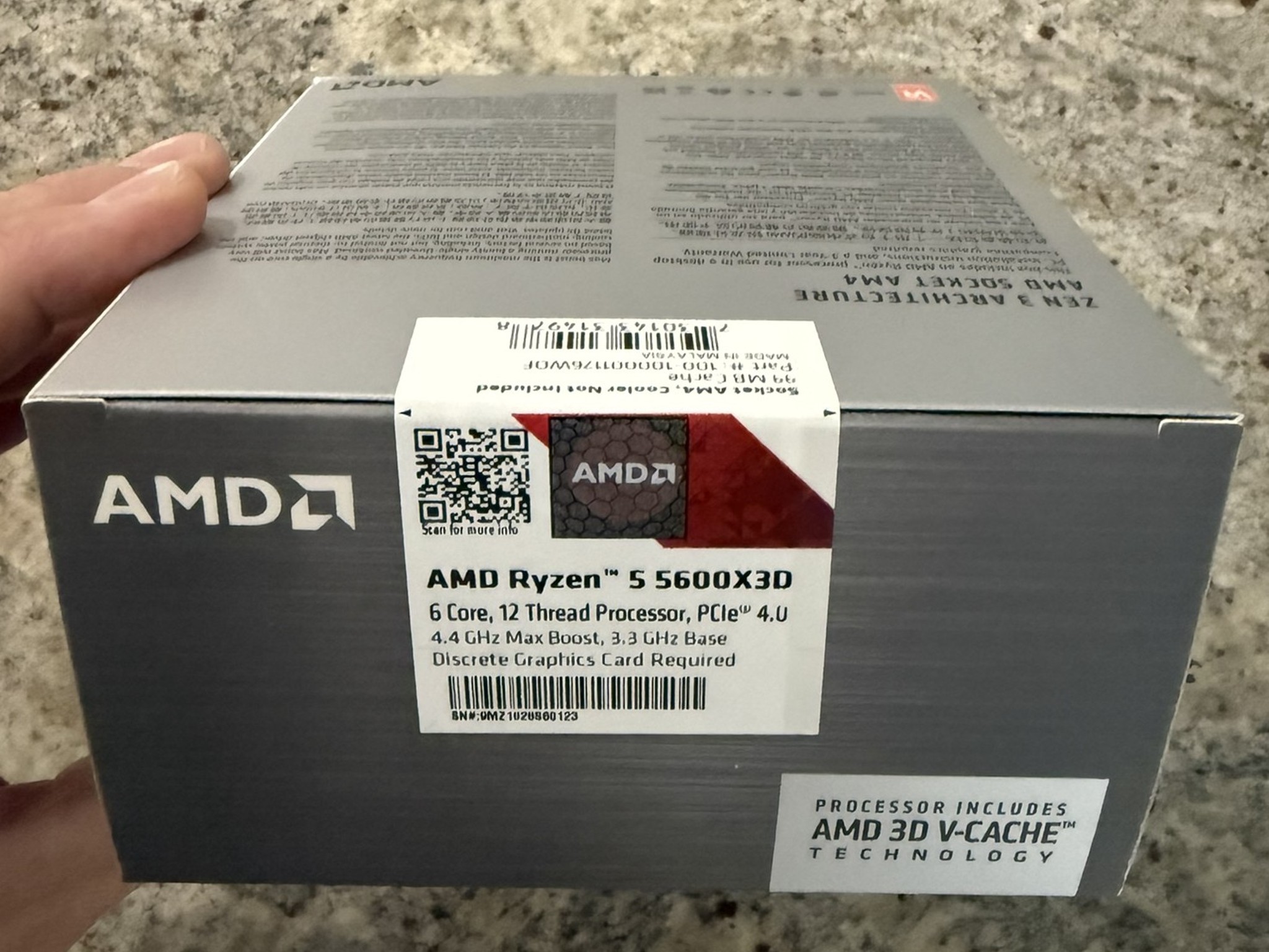 *NEW | SEALED* AMD Ryzen 5 5600X3D 3D V-Cache 6-Core 12-Threads AM4 CPU