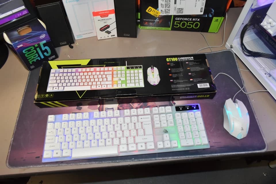 Intel I 5 9400 F 9th Gen 6 Cores 6 threads RAM 16 gb RGB GPU intel arc B580 12GB 1TB MVME+ Extra