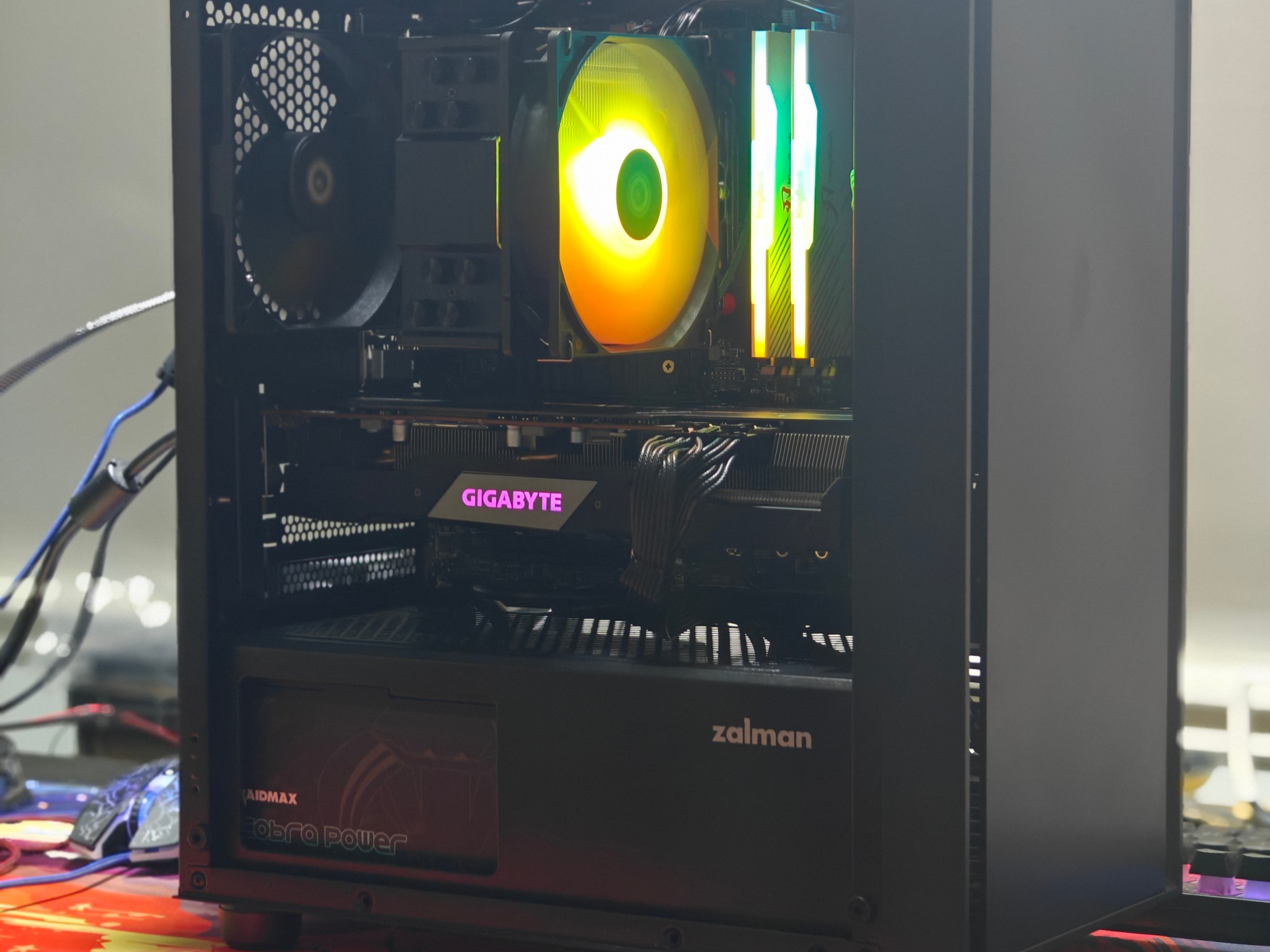 1440P GAMING PC|AMD RYZEN 5 5600|16GB DDR4 3200|1TB NVME SSD|GIGABYTE AMD RX 5700 XT|WIN 11 HOME