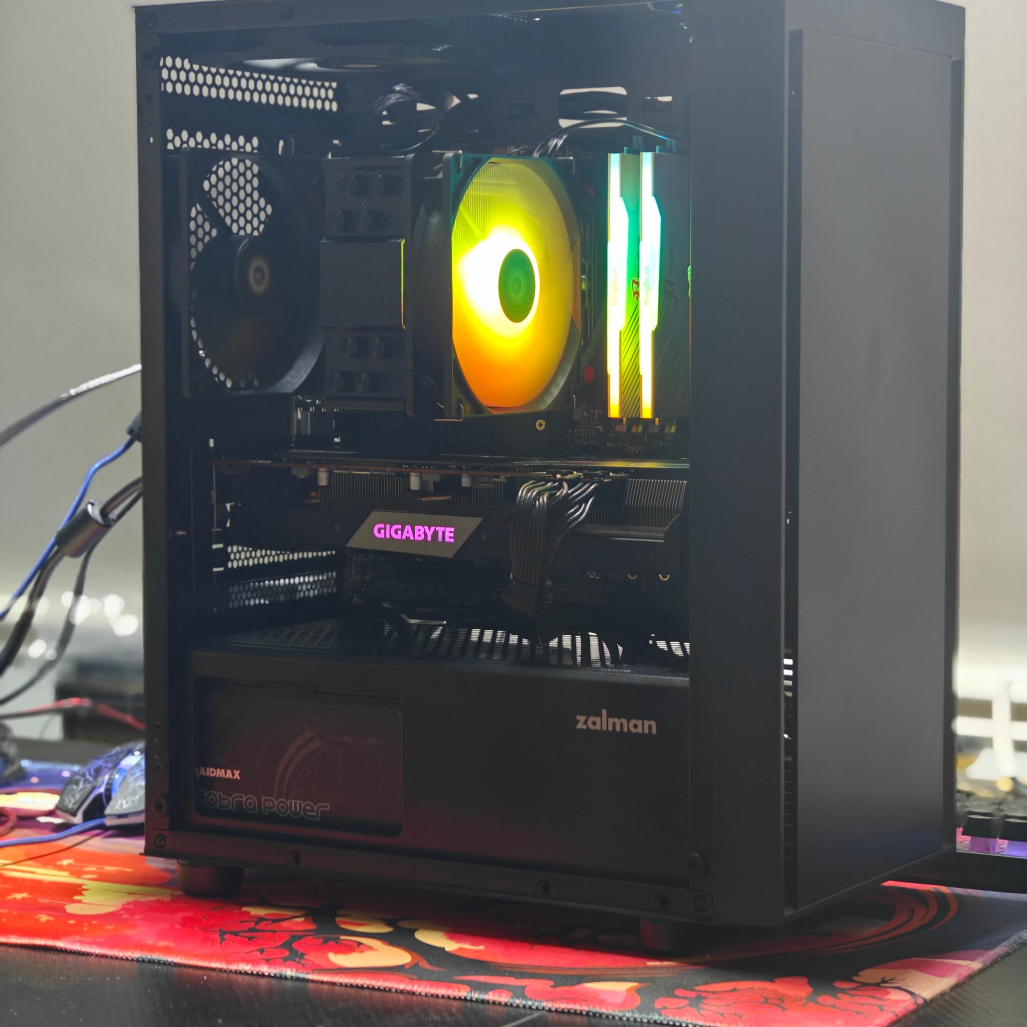 1440P GAMING PC|AMD RYZEN 5 5600|16GB DDR4 3200|1TB NVME SSD|GIGABYTE AMD RX 5700 XT|WIN 11 HOME