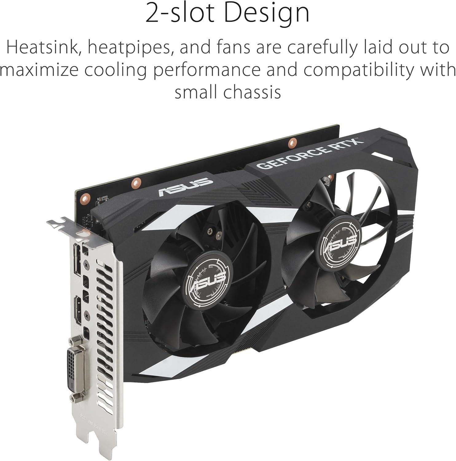 RTX 3050 6GB OC Edition Gaming Graphics Card - PCIe 4.0, 6GB GDDR6 Memory