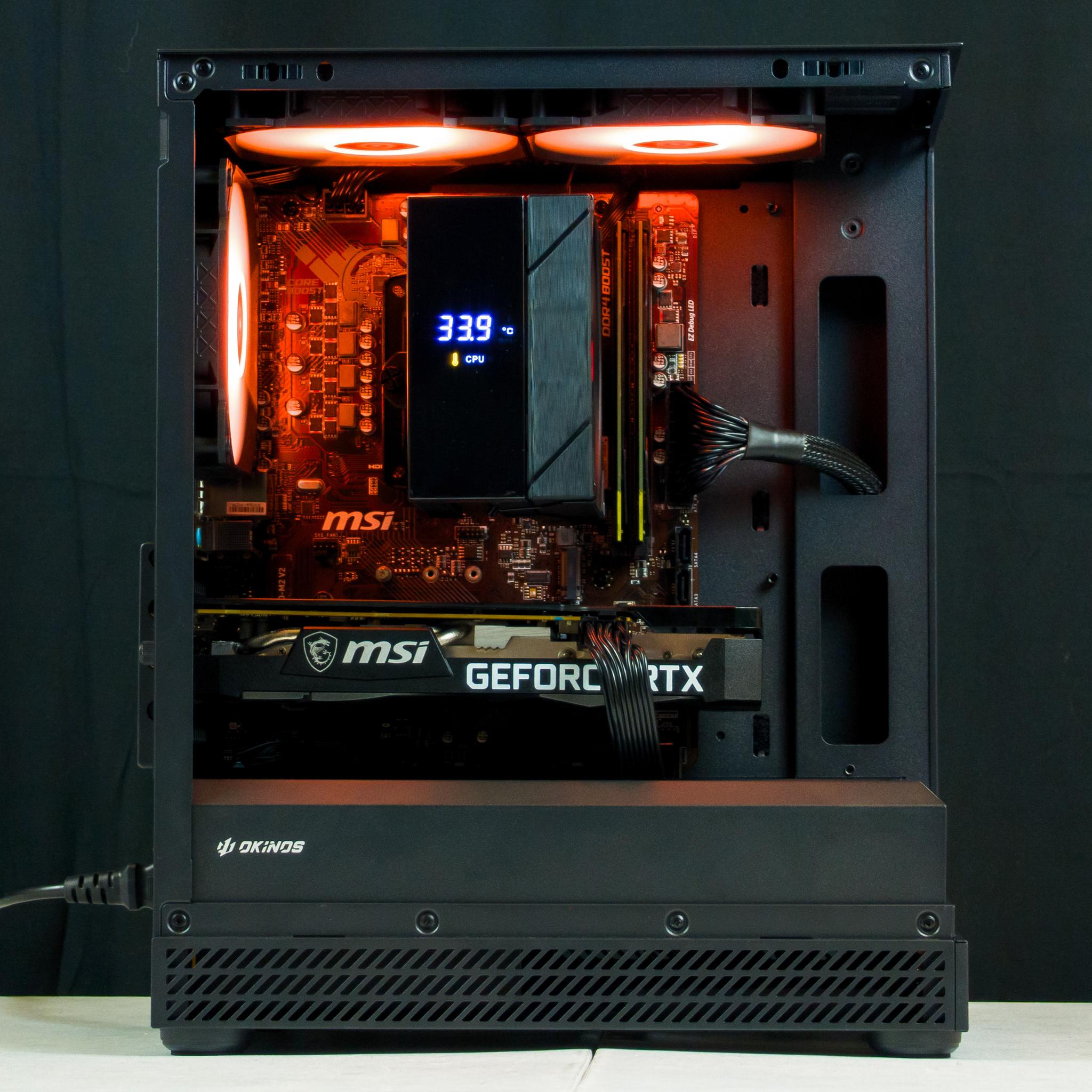 🧡🖤 RTX 3060Ti / Ryzen 5 5500 / 16GB Gaming PC 🖤🧡