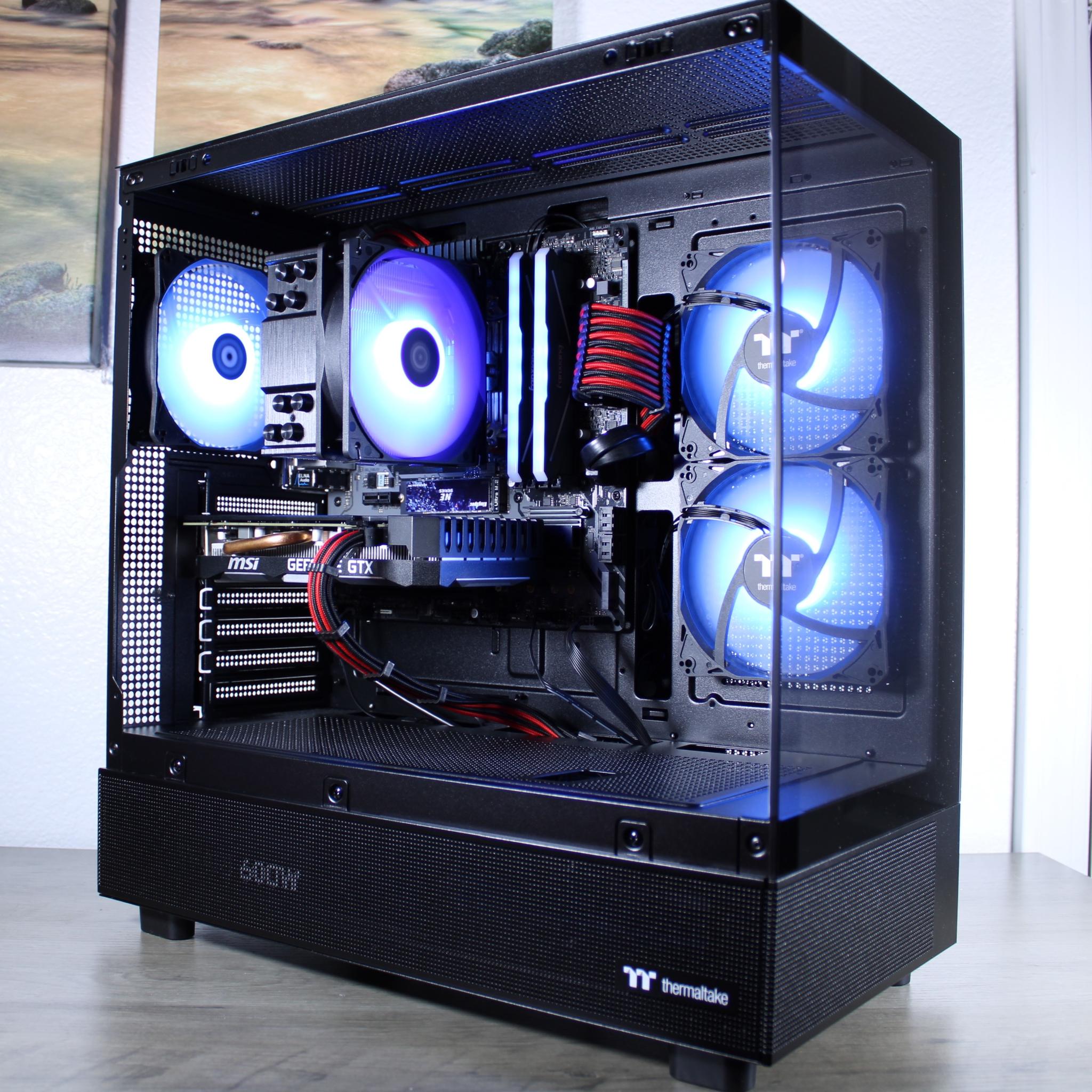 ⚫️🔴 GAMING PC!! | GTX 1660 Super | Ryzen 5 2600 | RGB 16GB Ram | 1TB NVME | Win 11 Activated | WIFI