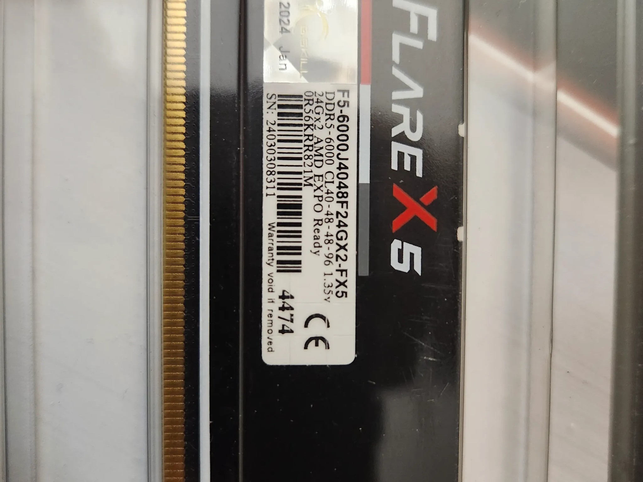 G.Skill Flare X5 48 GB (2 x 24 GB) DDR5-6000 CL40