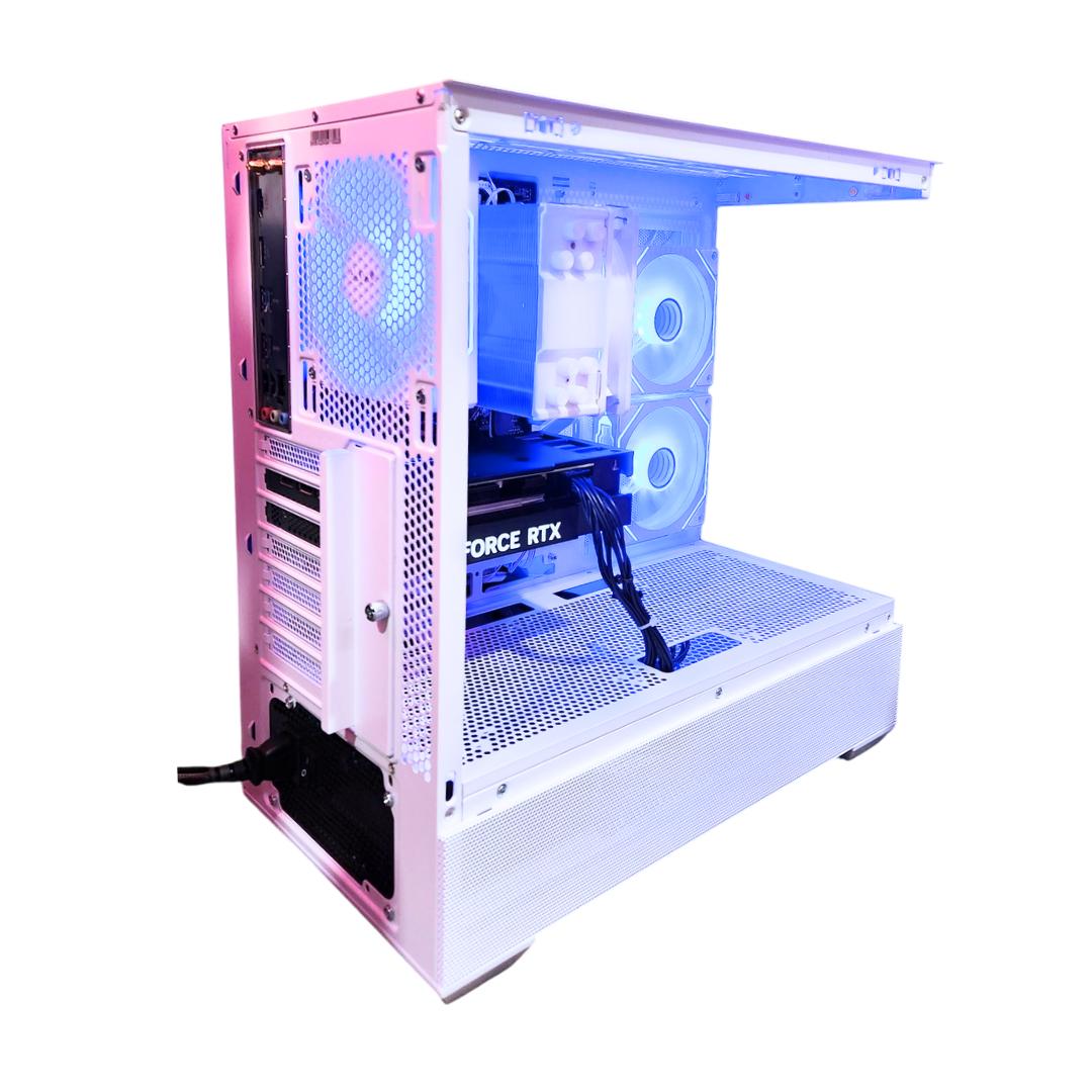 🏔 Frost❄️: RTX 4070 12GB | Ryzen 7500F | 32GB DDR5 RAM | 1TB SSD | 4 RGB Fans | White RGB Gaming PC