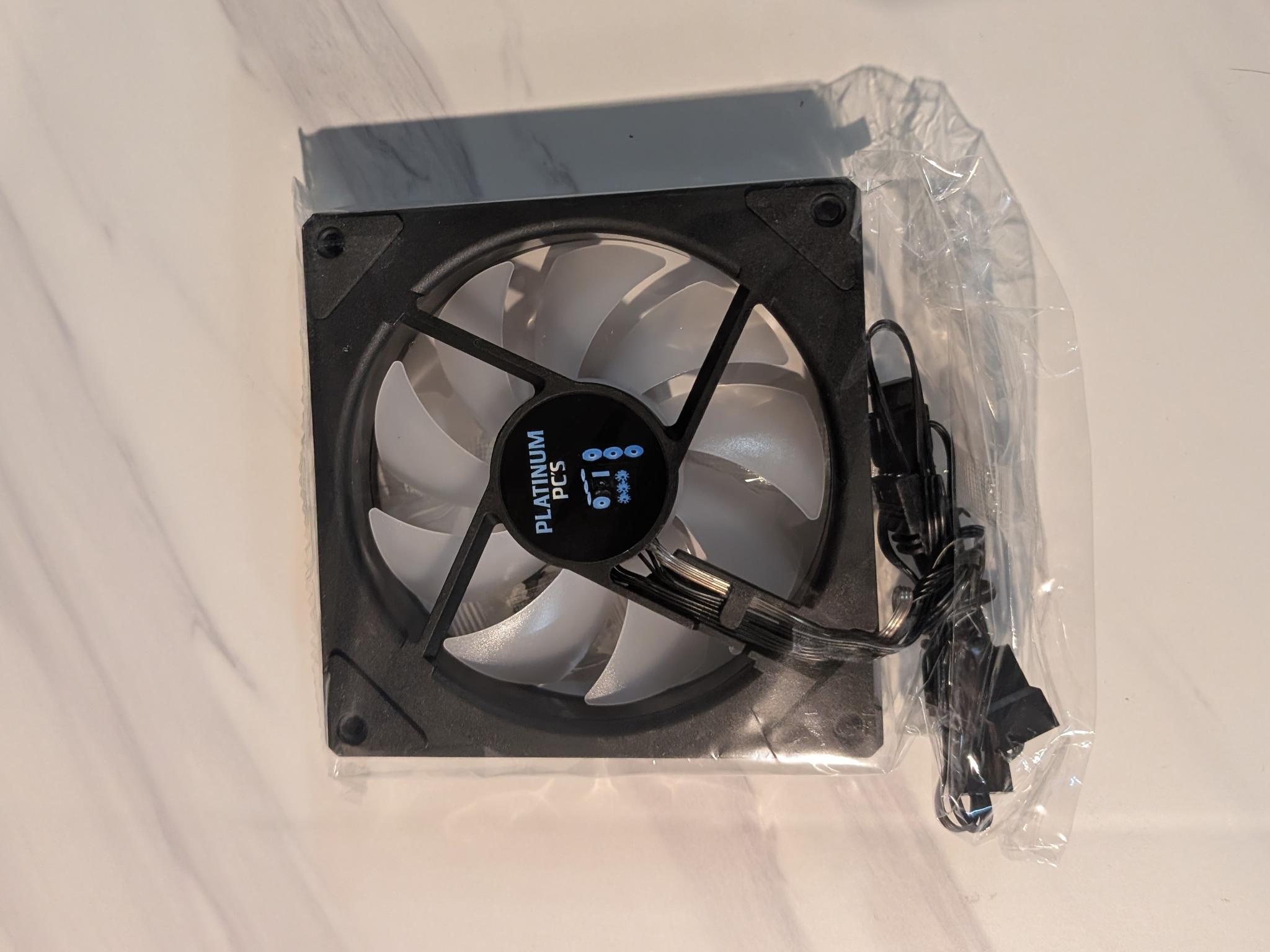 Platinum PC's black reverse fan