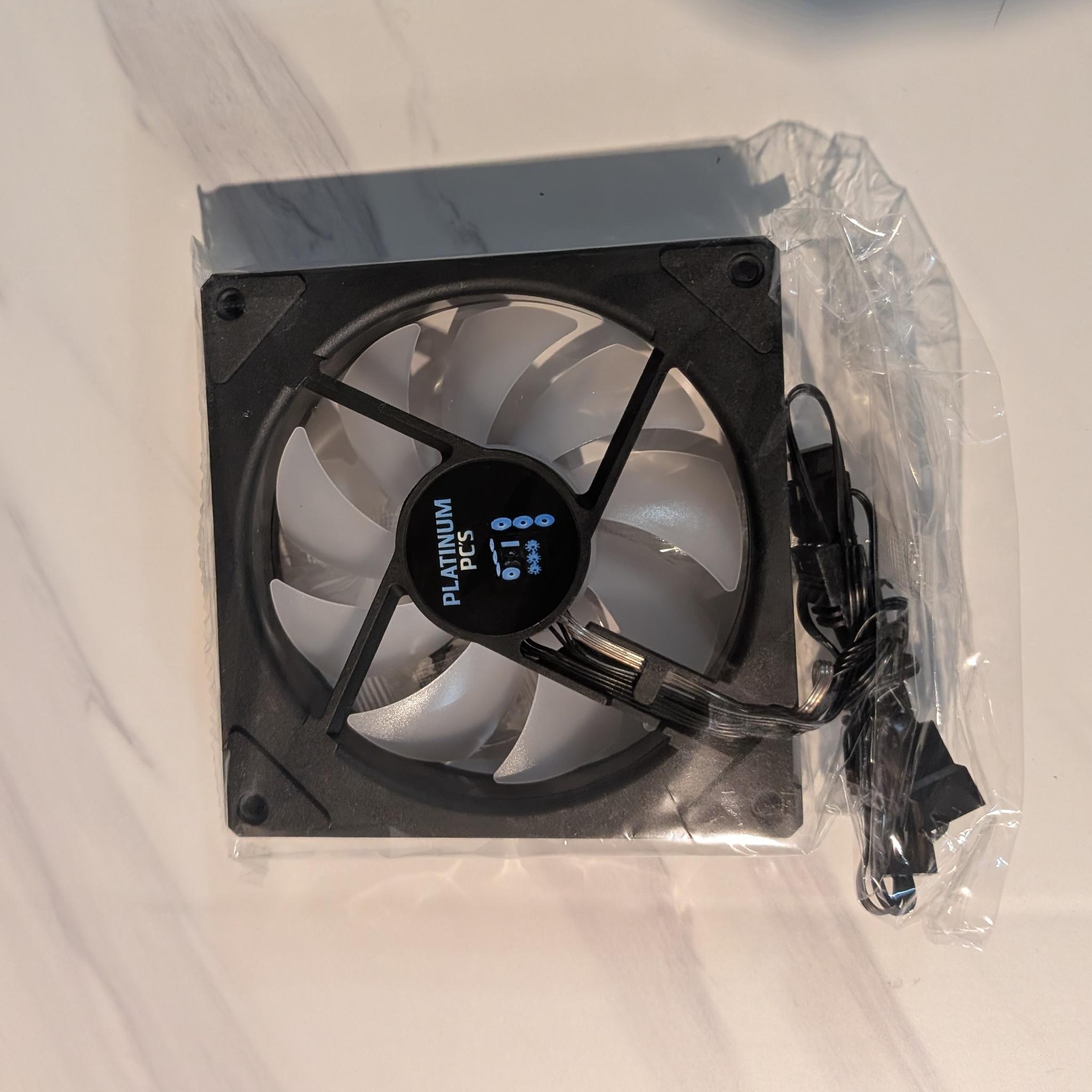 Platinum PC's black reverse fan