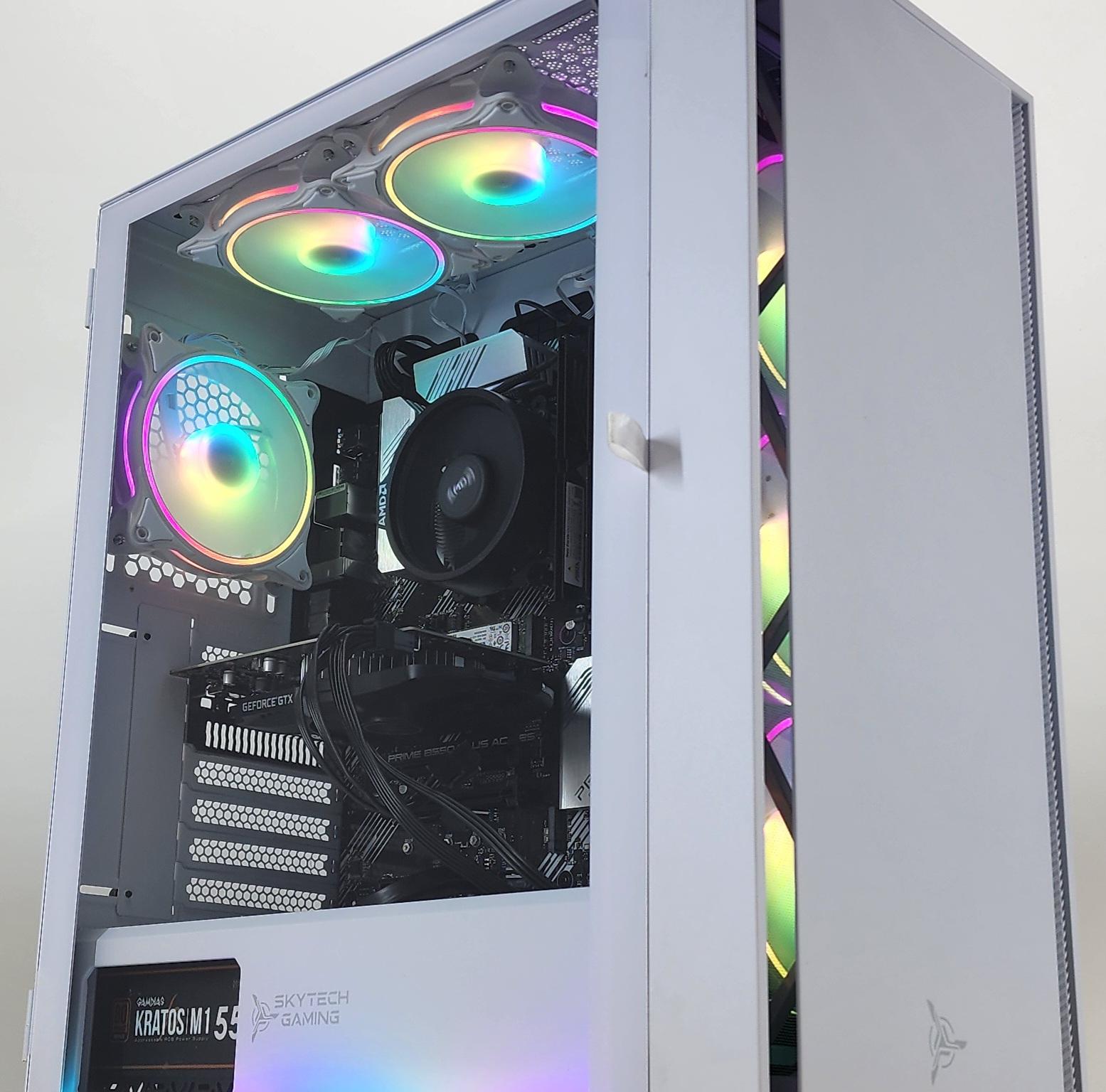 Gaming PC Ryzen 5 5600G 16GB RAM 256GB SSD + 1TB HDD GTX 1650 4GB Win11 Computer