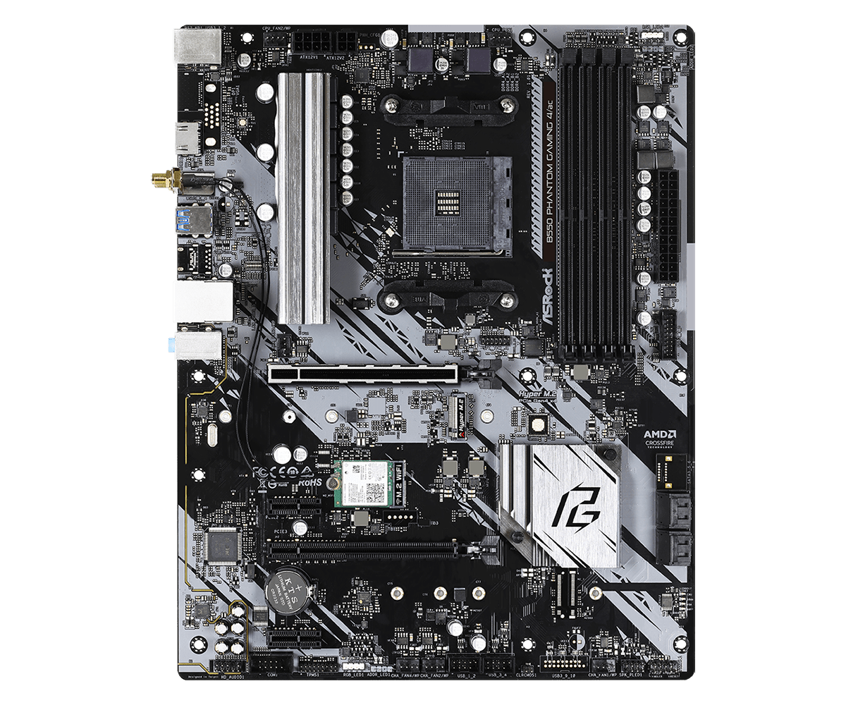 AMD Ryzen 7 5800X 8-Core Processor  64GB RAM B550 ASROCK Phantom Gaming 4/ac