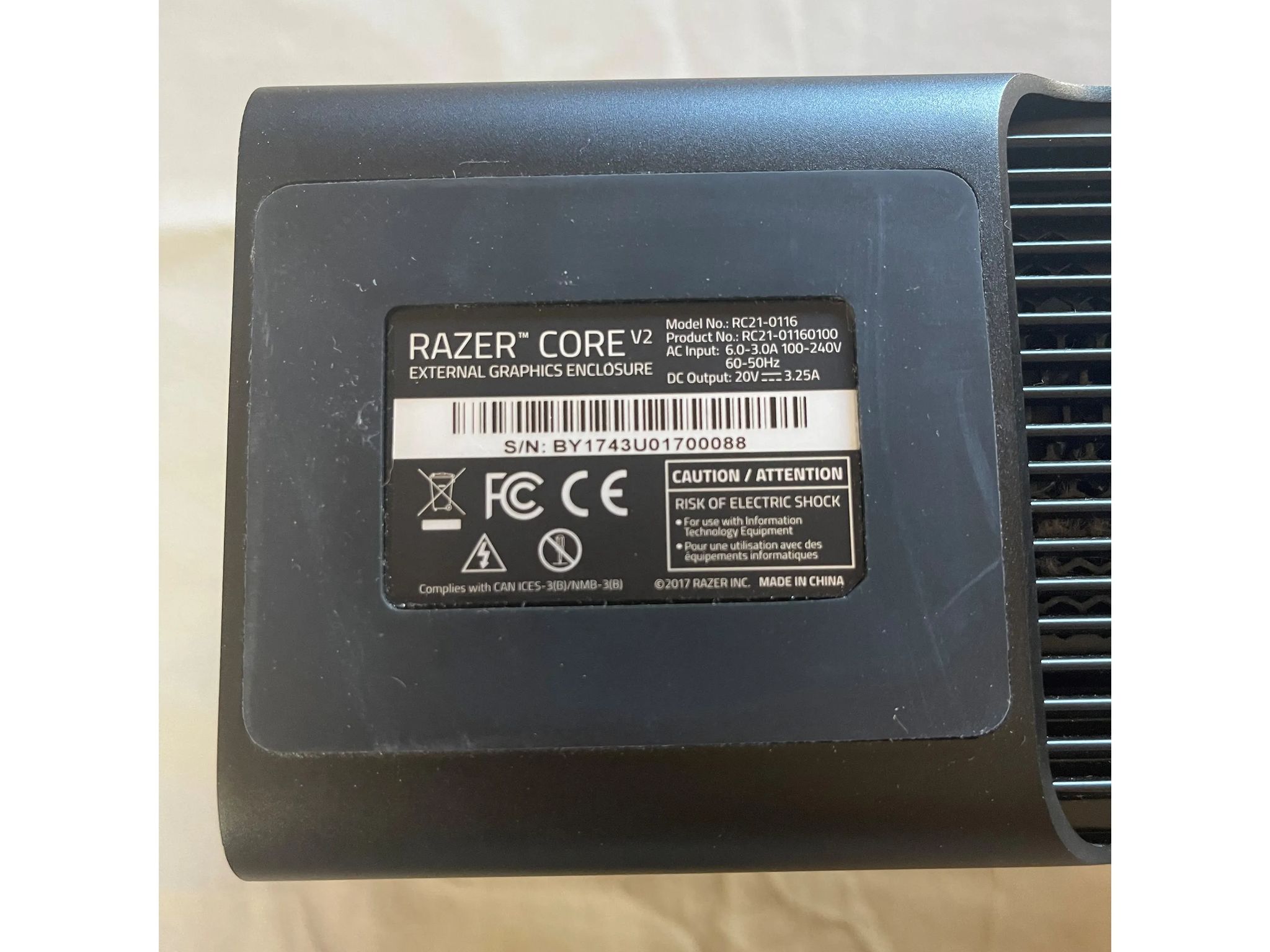 Razer Core V2 eGPU External Video Card Enclosure