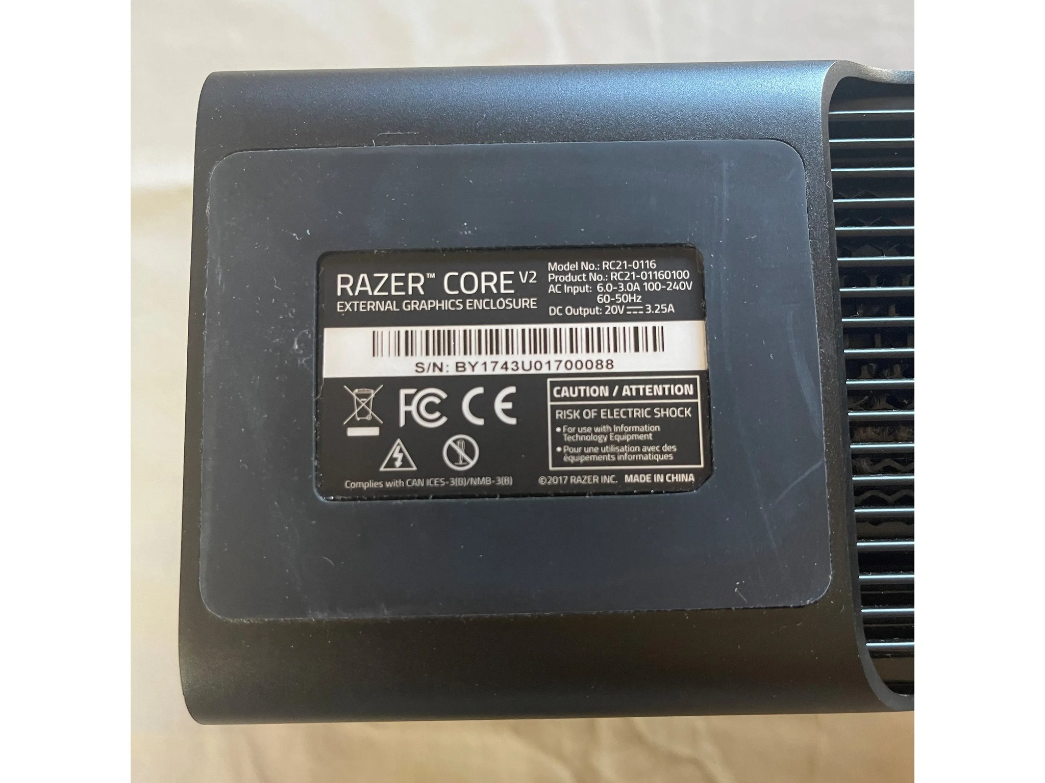 Razer Core V2 eGPU External Video Card Enclosure