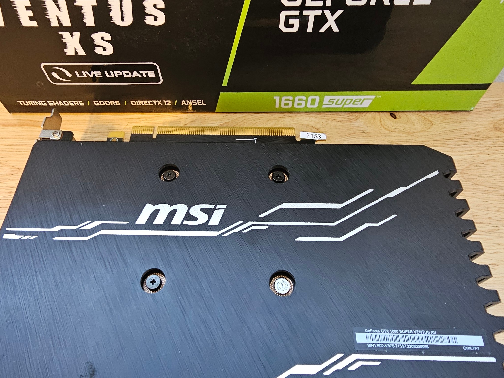 MSI GeForce GTX 1660 SUPER VENTUS XS OC
