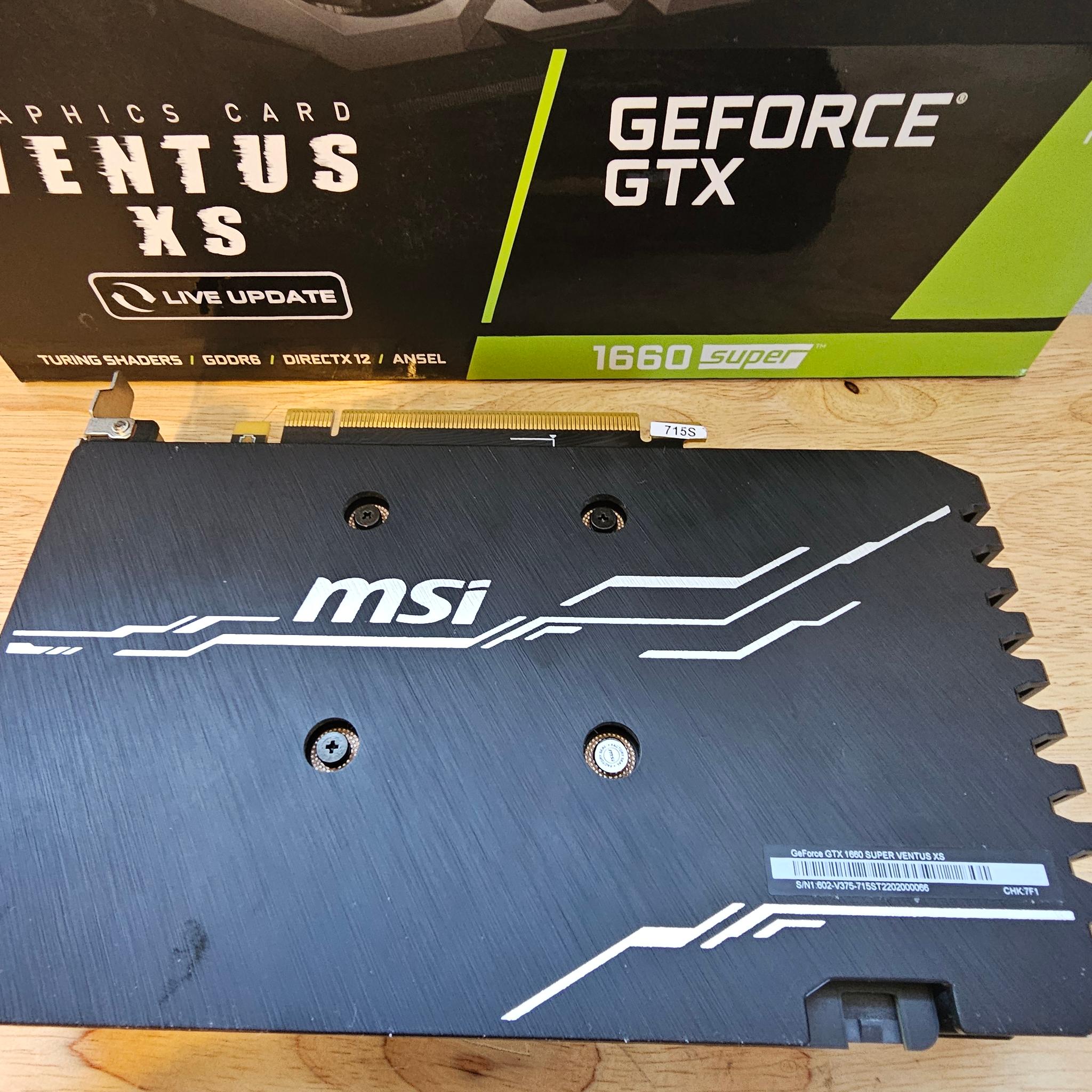 MSI GeForce GTX 1660 SUPER VENTUS XS OC