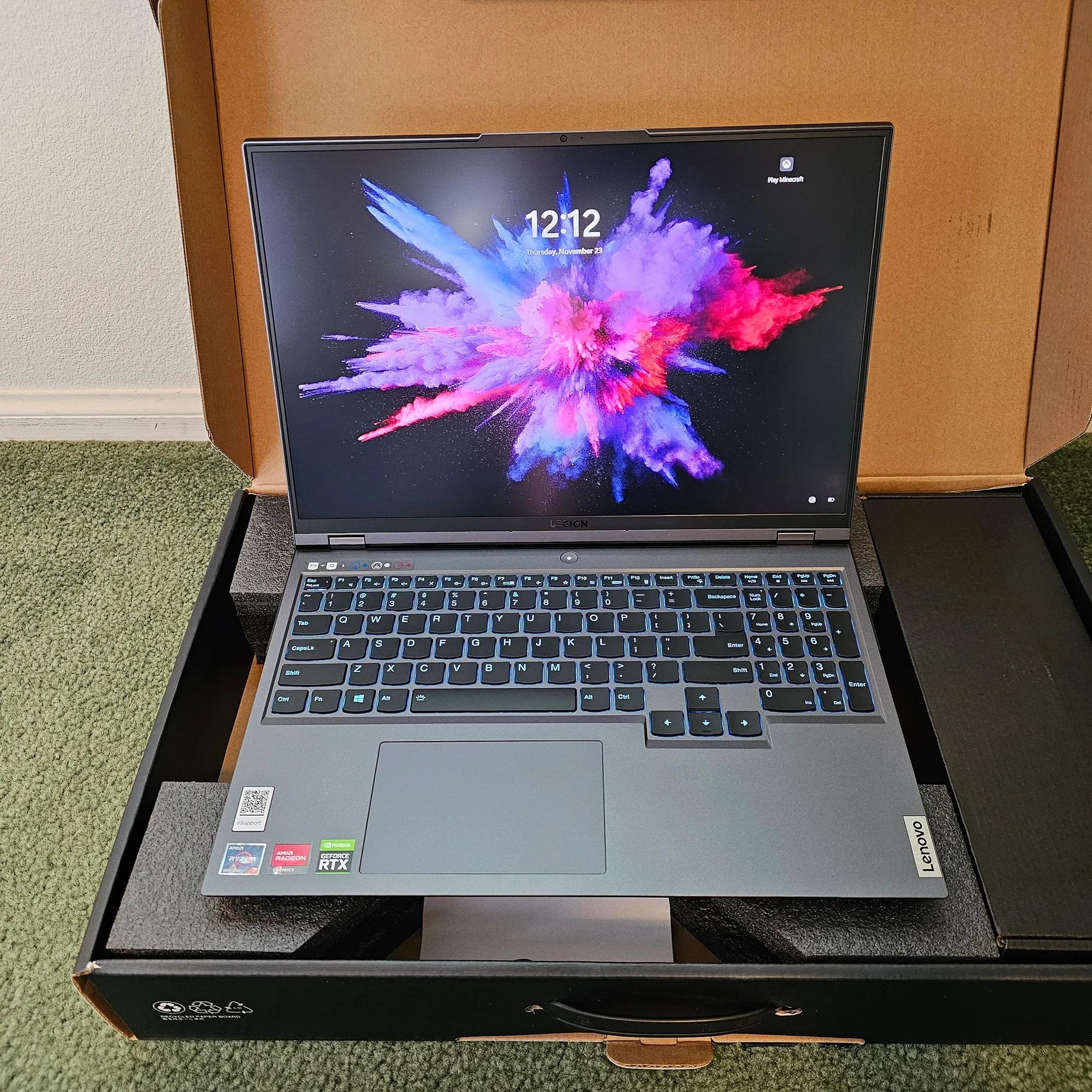 |NEW| LENOVO Legion 5 Pro 16ACH6H 165Hz AMD Ryzen 7 5800H 64GB DDR4 500GB 980 Pro M.2 RTX 3060